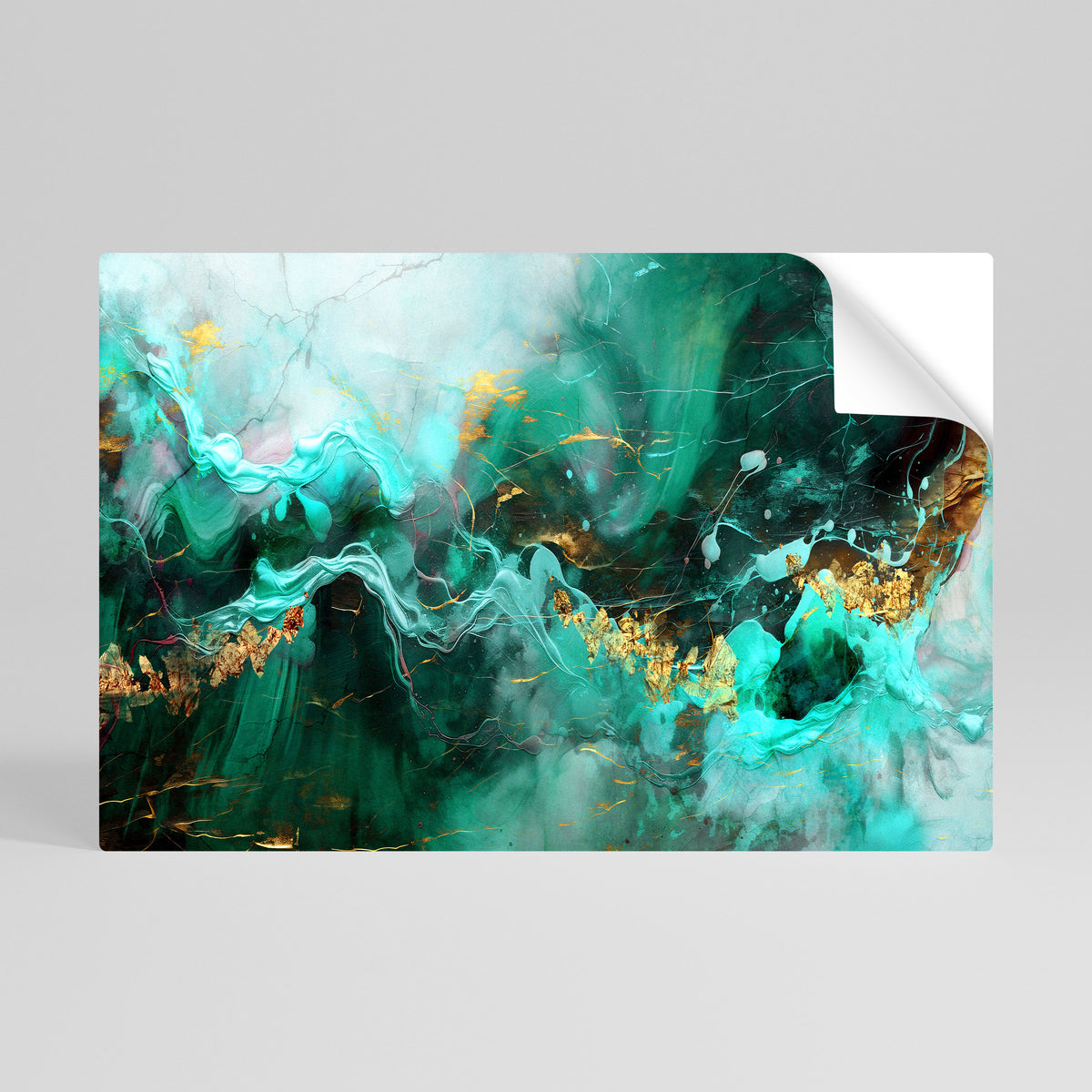 GRACEFUL WAVES Peel and Stick Horizontal Poster