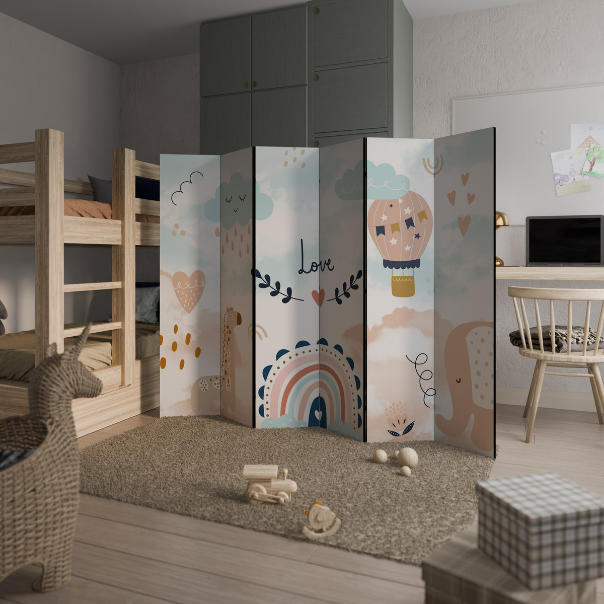 LOVELY DREAMS 6-Panel Room Divider