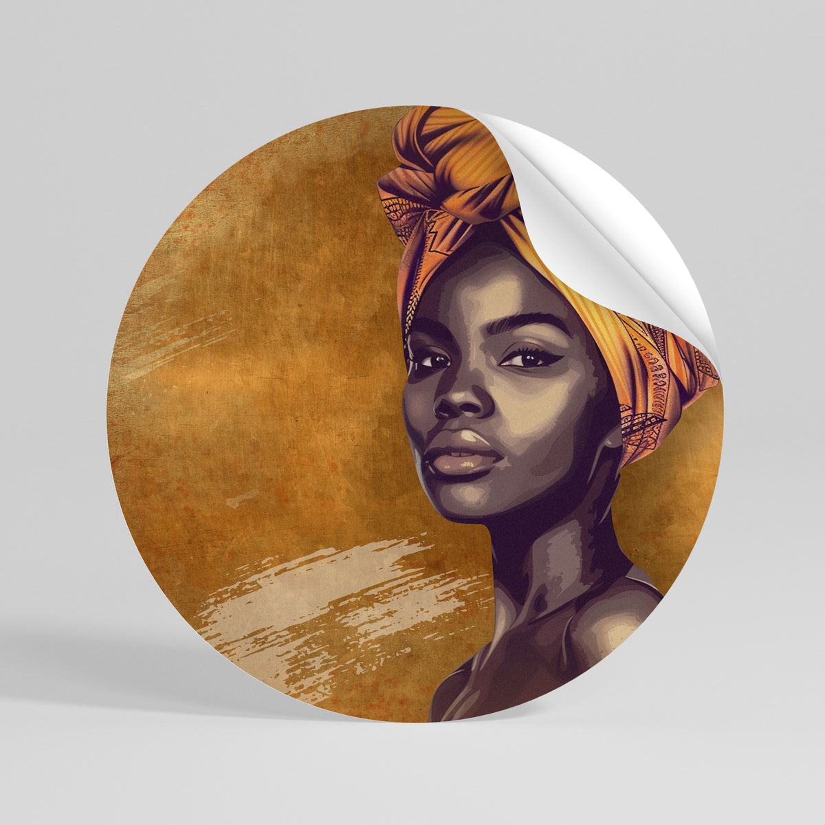 TIMELESS STRENGTH Peel and Stick Round Sticker