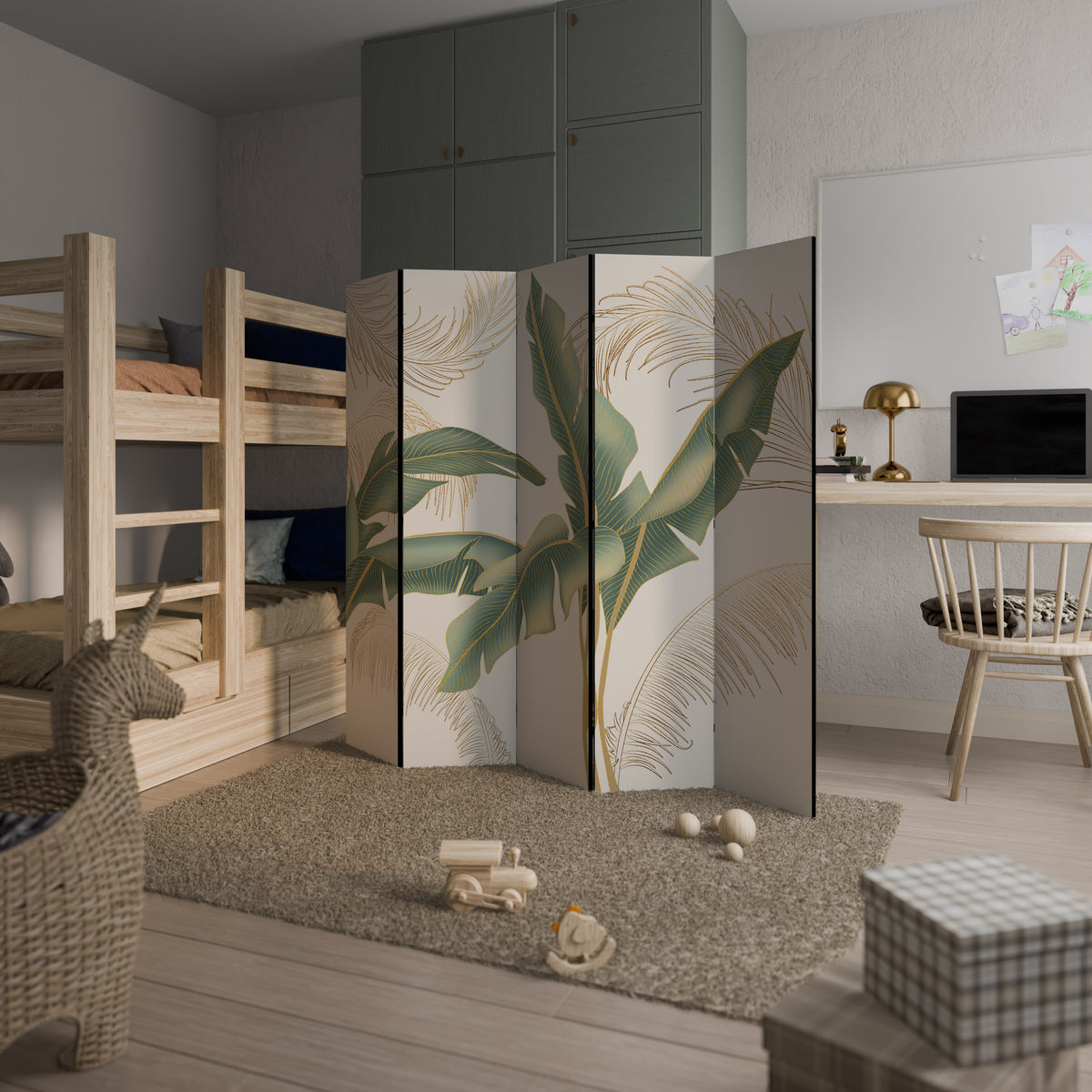 GENTLE HARMONY 5-Panel Room Divider