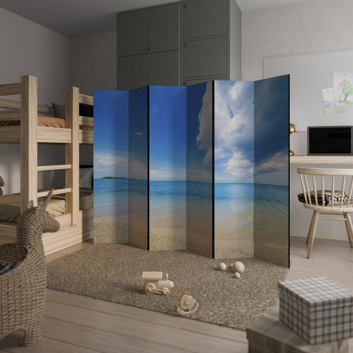 TIDES OF TIME 6-Panel Room Divider