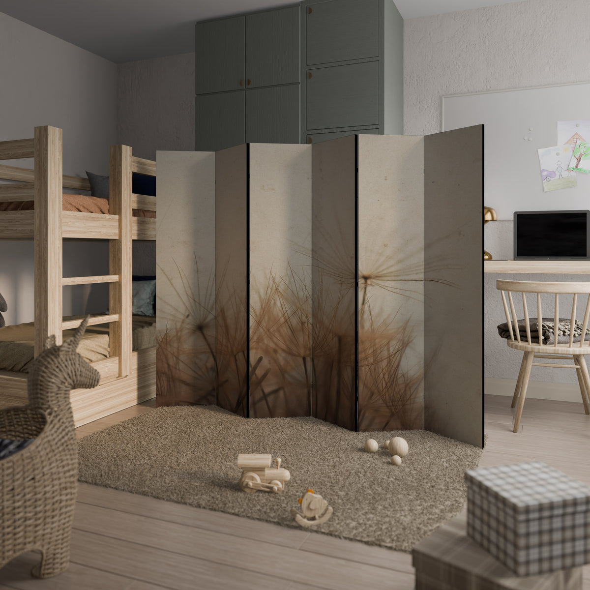 EARTH BREATH 6-Panel Room Divider
