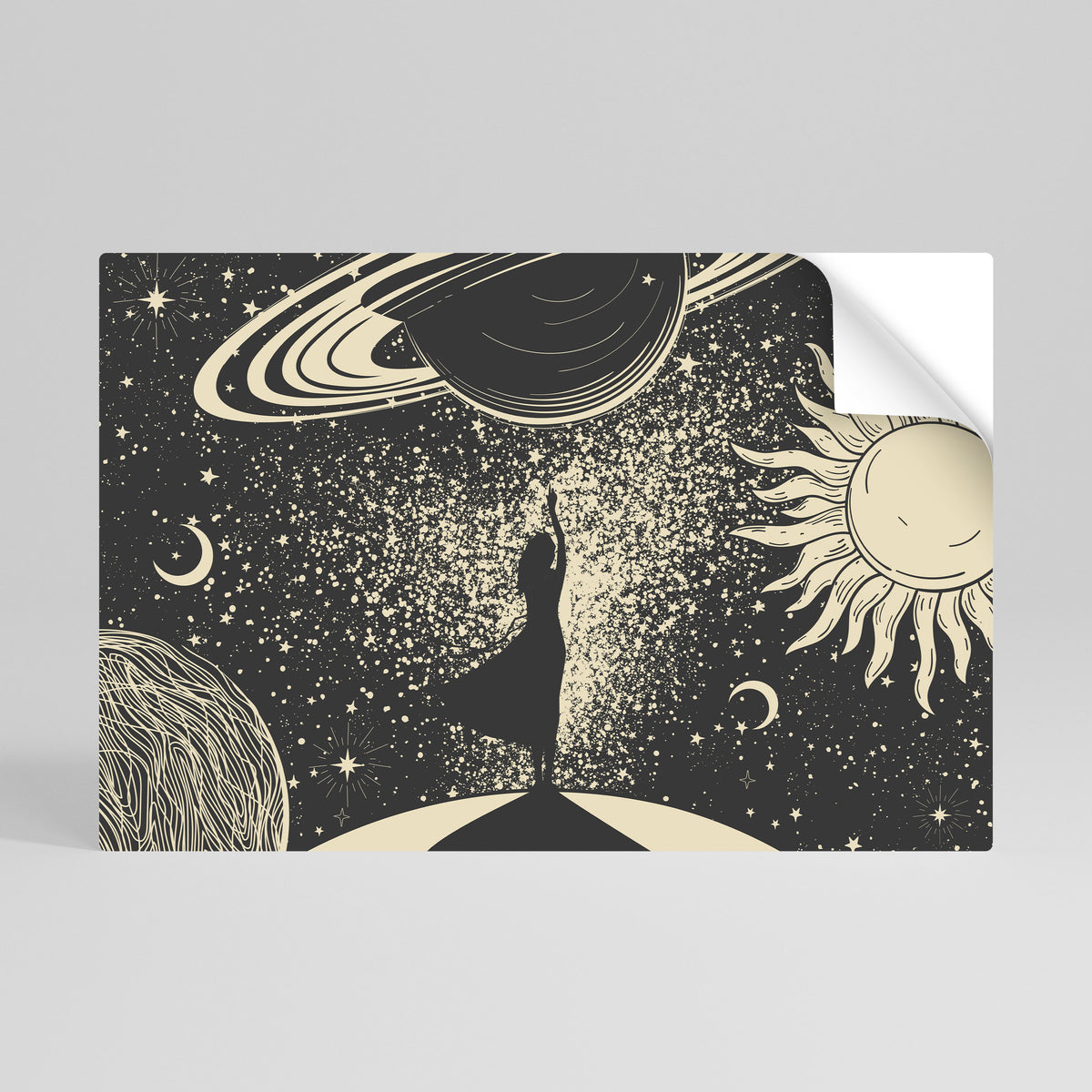 MYSTIC UNIVERSE Peel and Stick Horizontal Poster