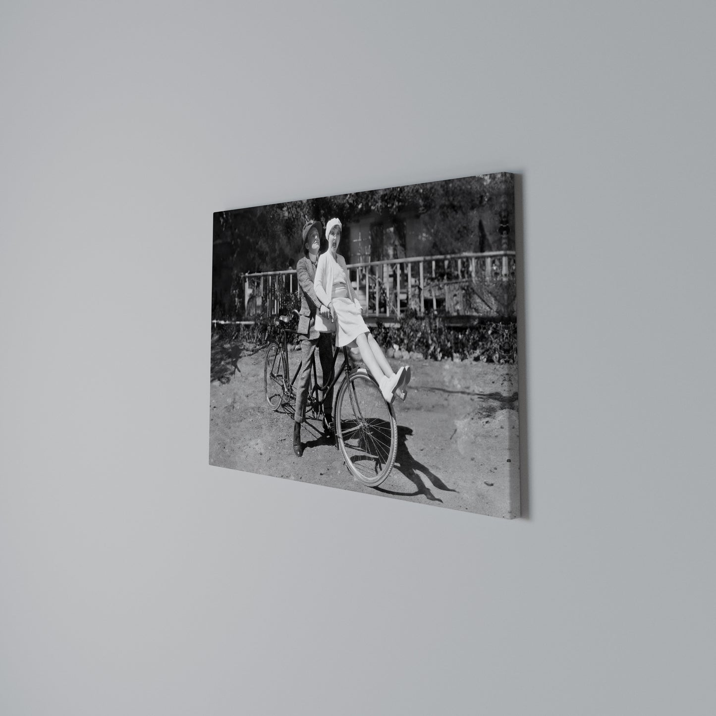 RIDING THROUGH TIME Horizontal Canvas Print