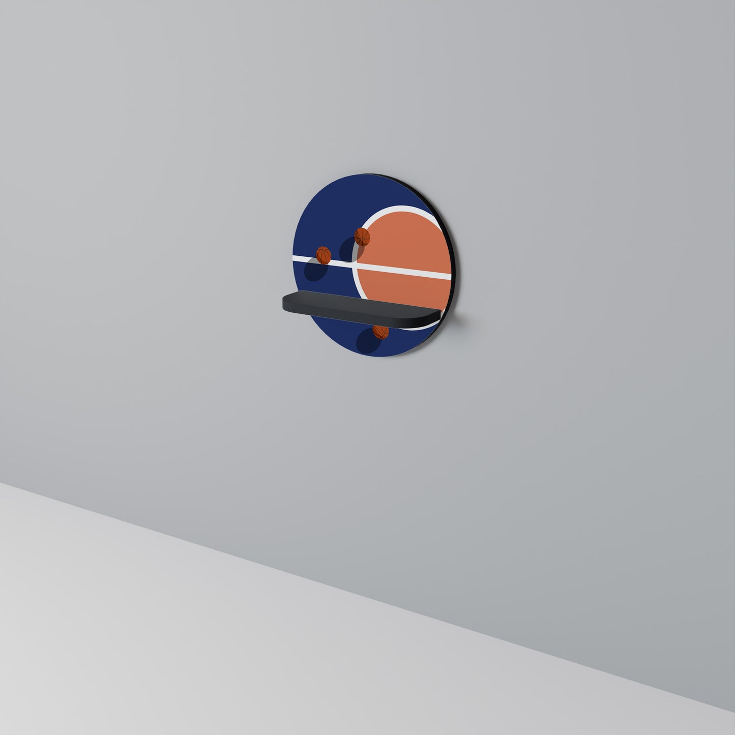 BASKETBALL CHALLENGE Art Shelf