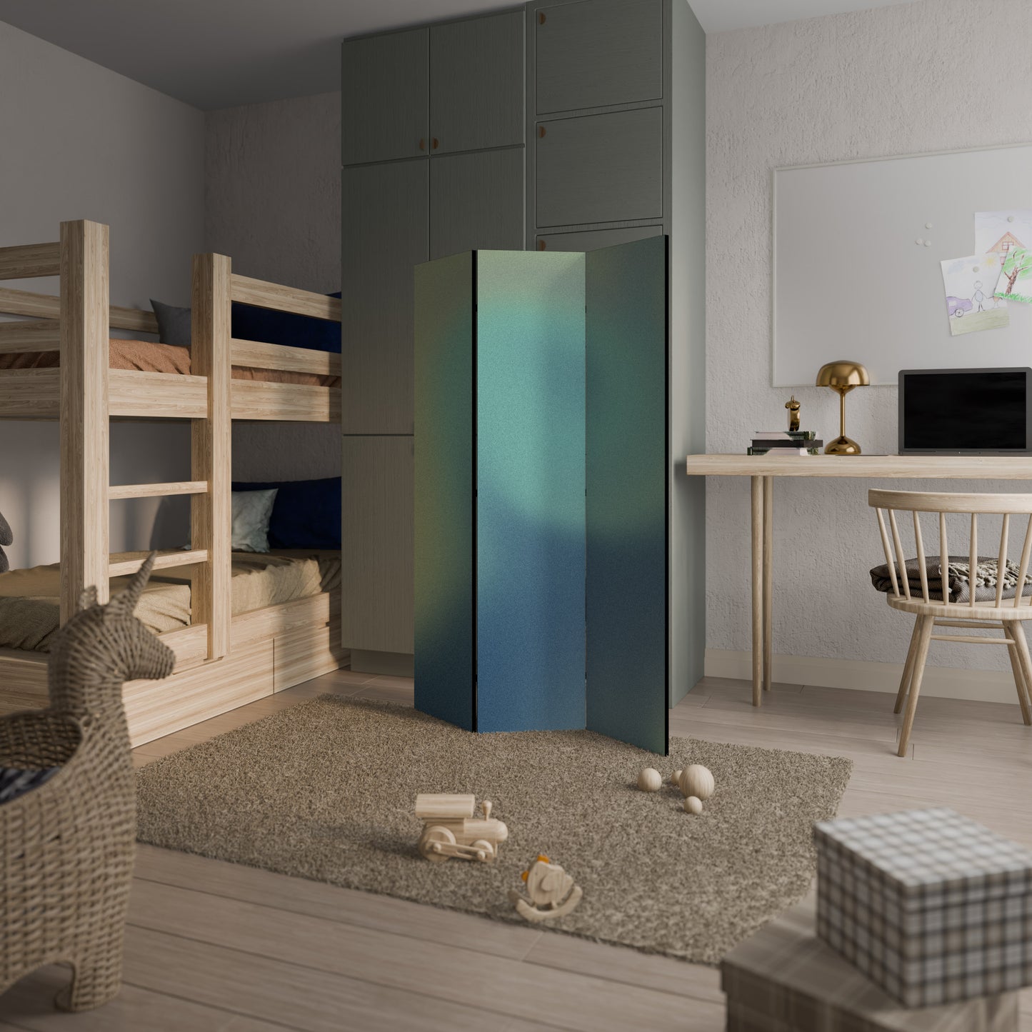 ETHEREAL SHADES UNVEILED 3-Panel Room Divider