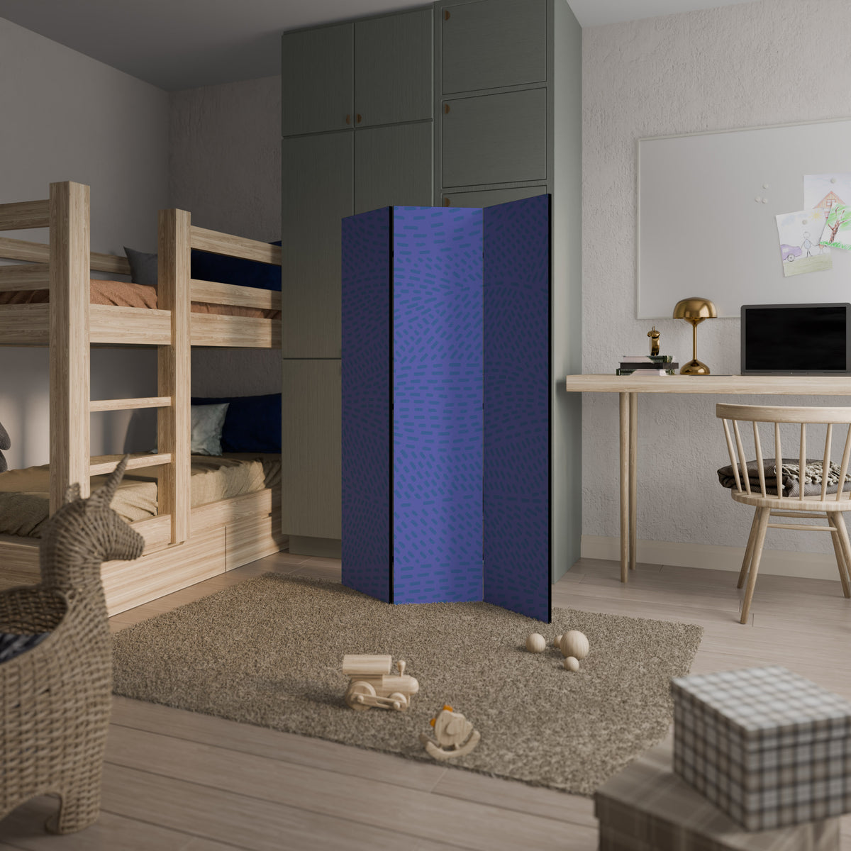 AMPARO SHREDS 3-Panel Room Divider