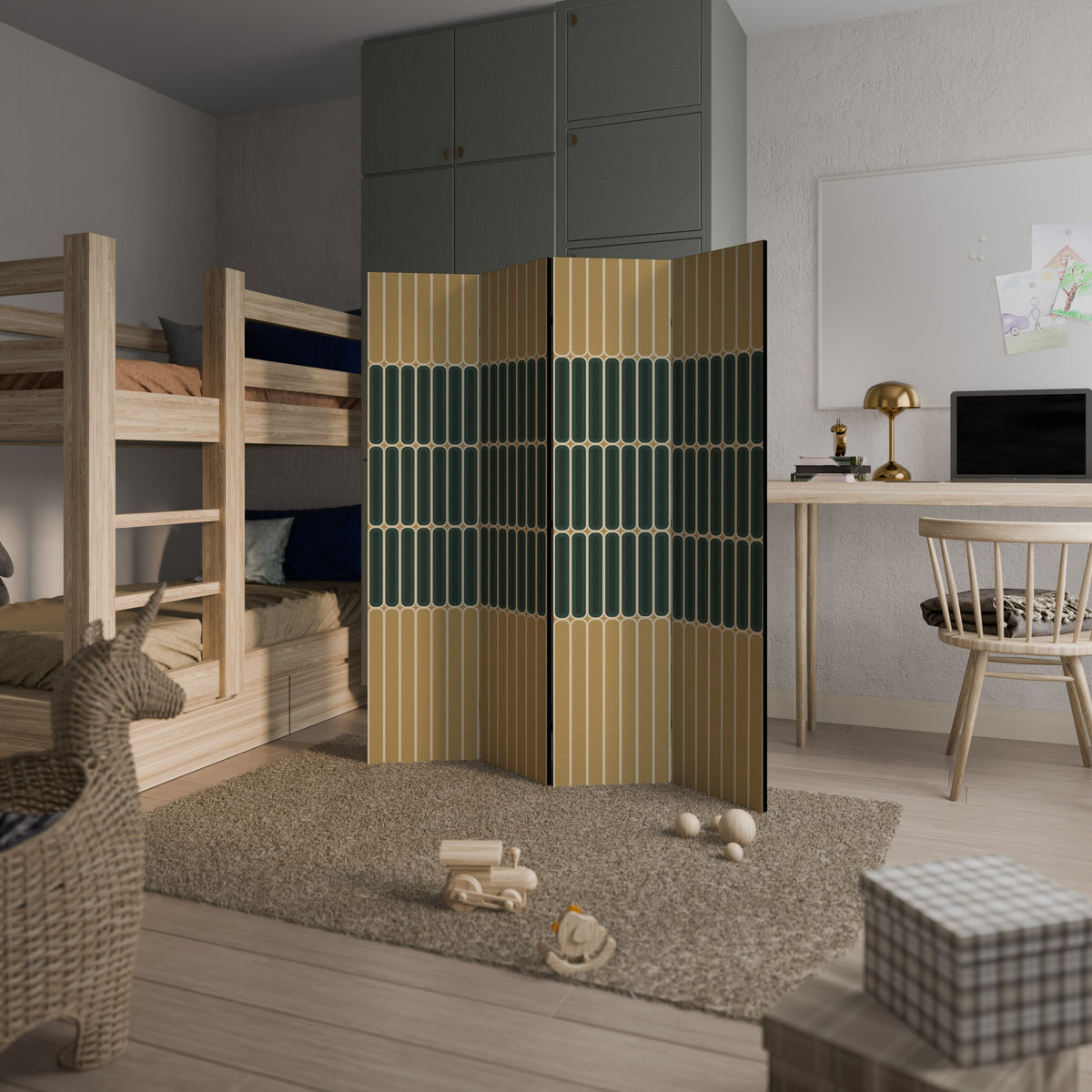 ILUSION GATE 4-Panel Room Divider