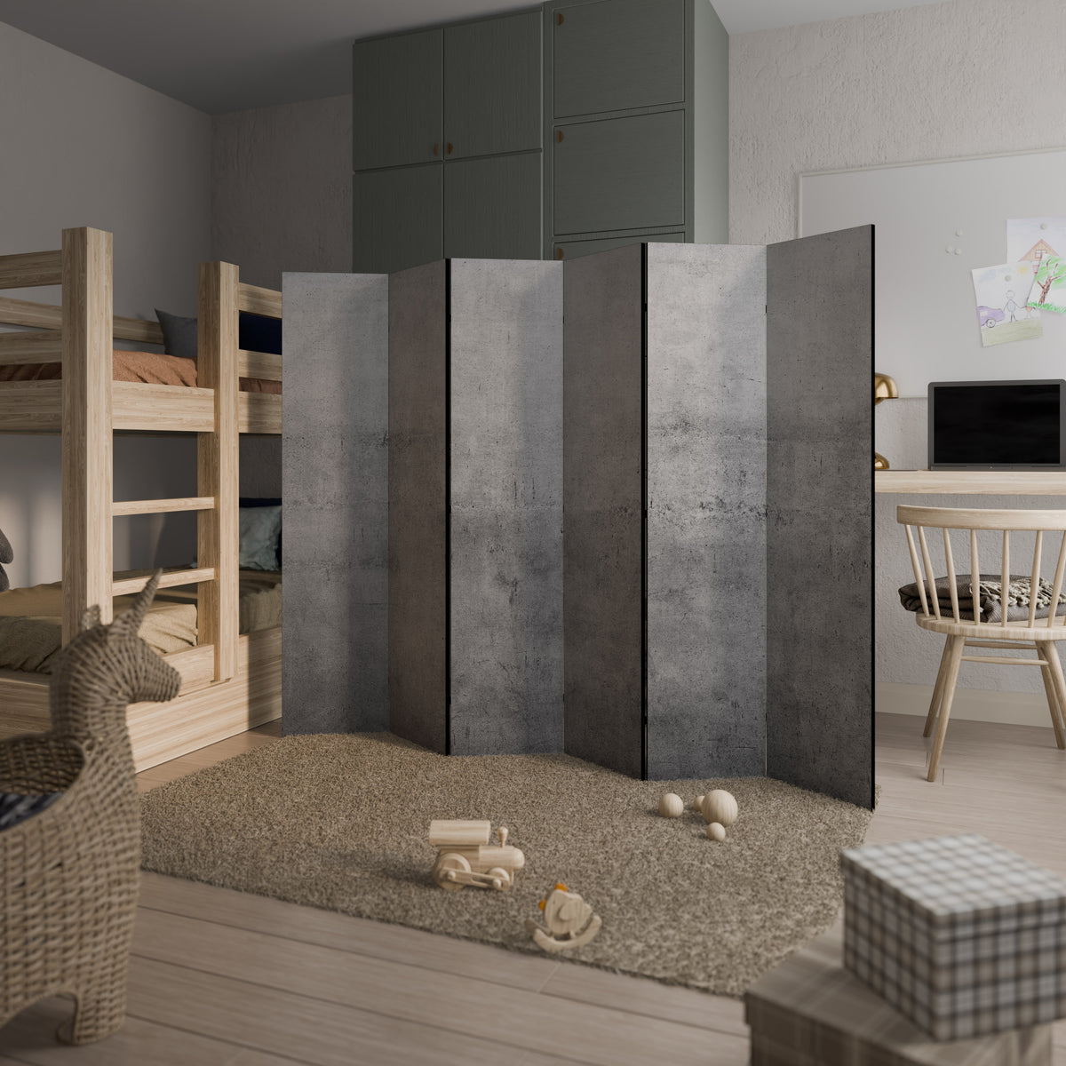 SUBTLE SHADOWS DISPLAY 6-Panel Room Divider