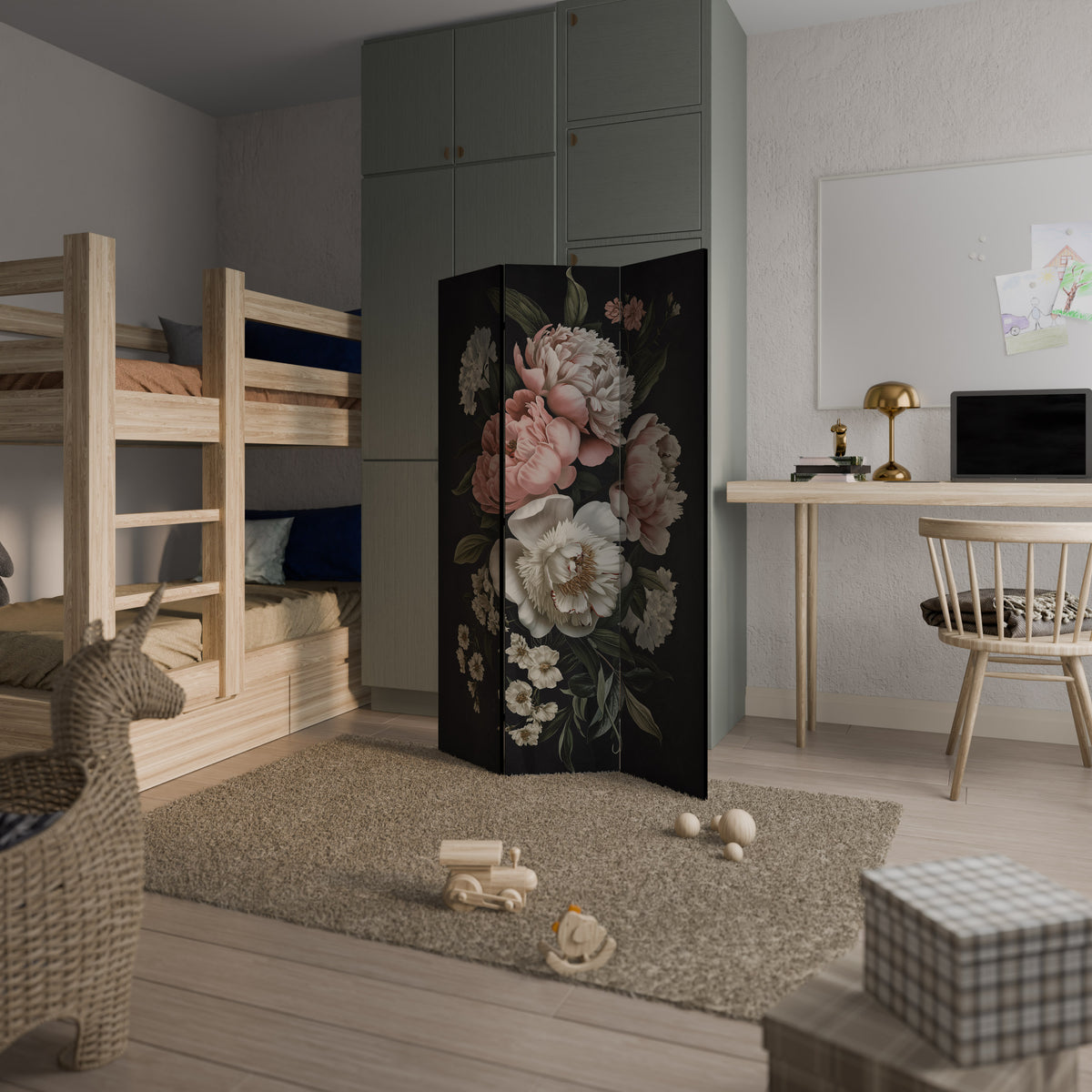 LUSH ELEGANCE 3-Panel Room Divider