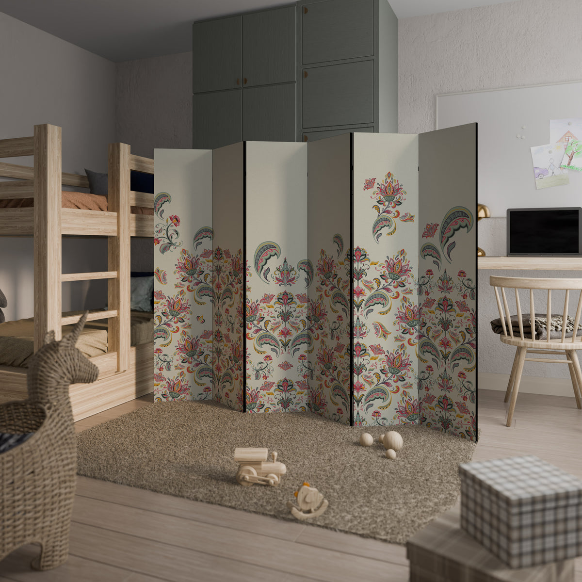 ORGANIC FOLKLORE 6-Panel Room Divider