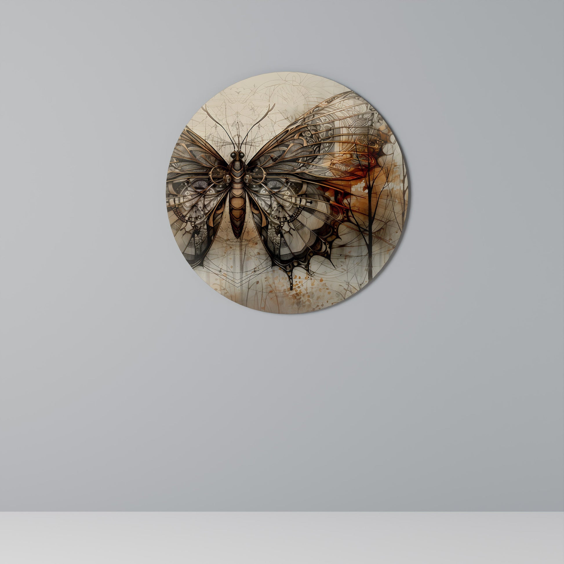 LA BEAUTÉ MÉCANIQUE DÉVOILÉE Art mural rond