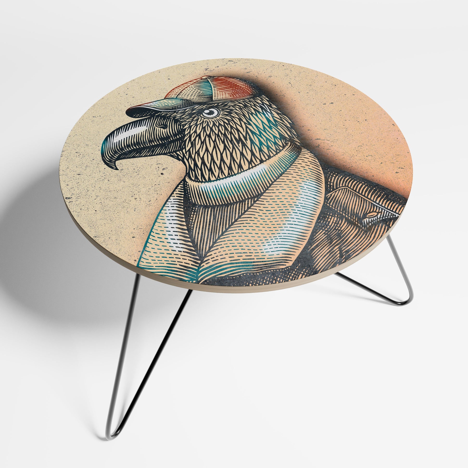 Table basse FASHIONISTA à plumes 60