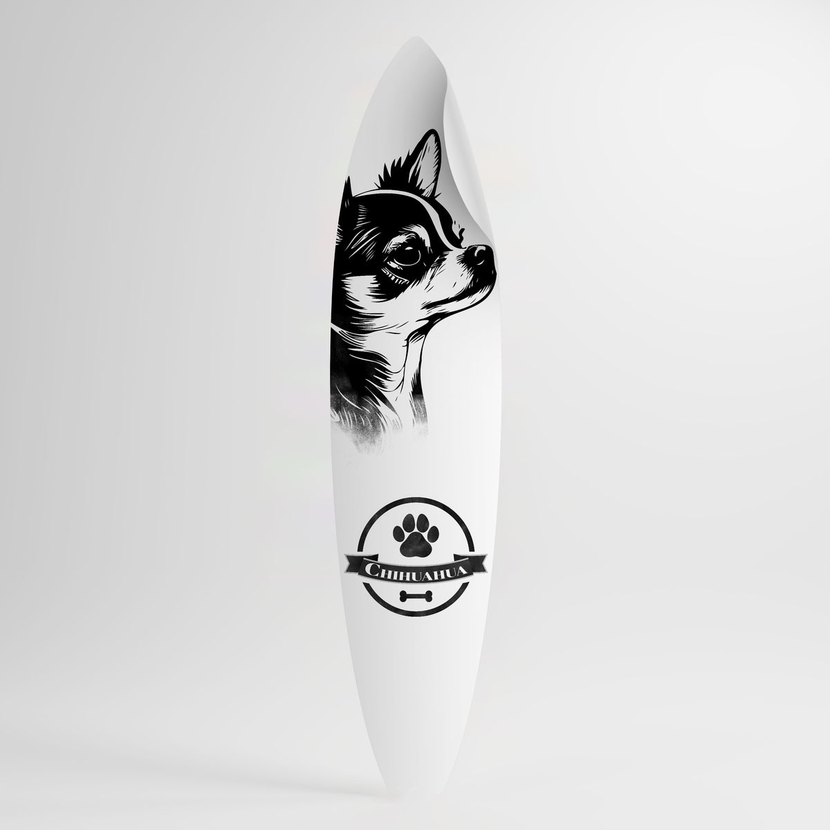 CHIHUAHUA DOG Peel and Stick Surfboard Sticker