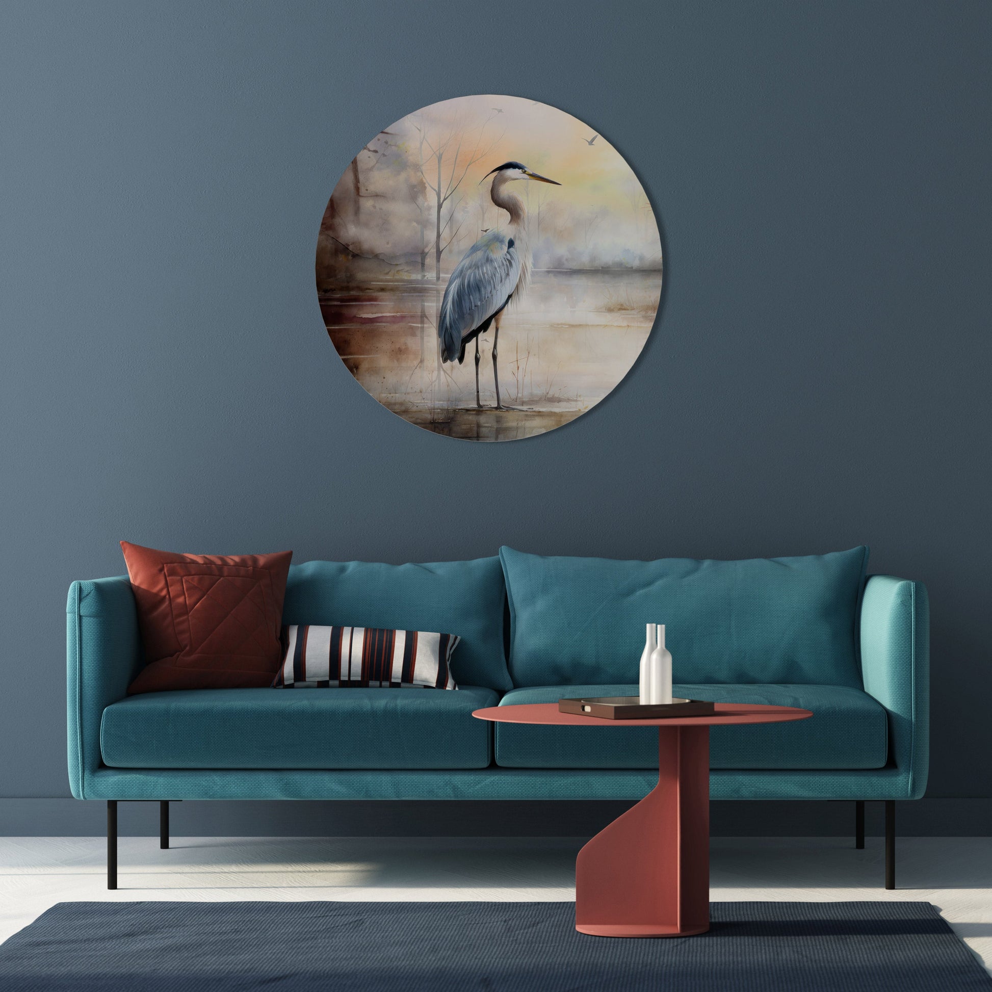 Décoration murale ronde HERON DAYDREAM