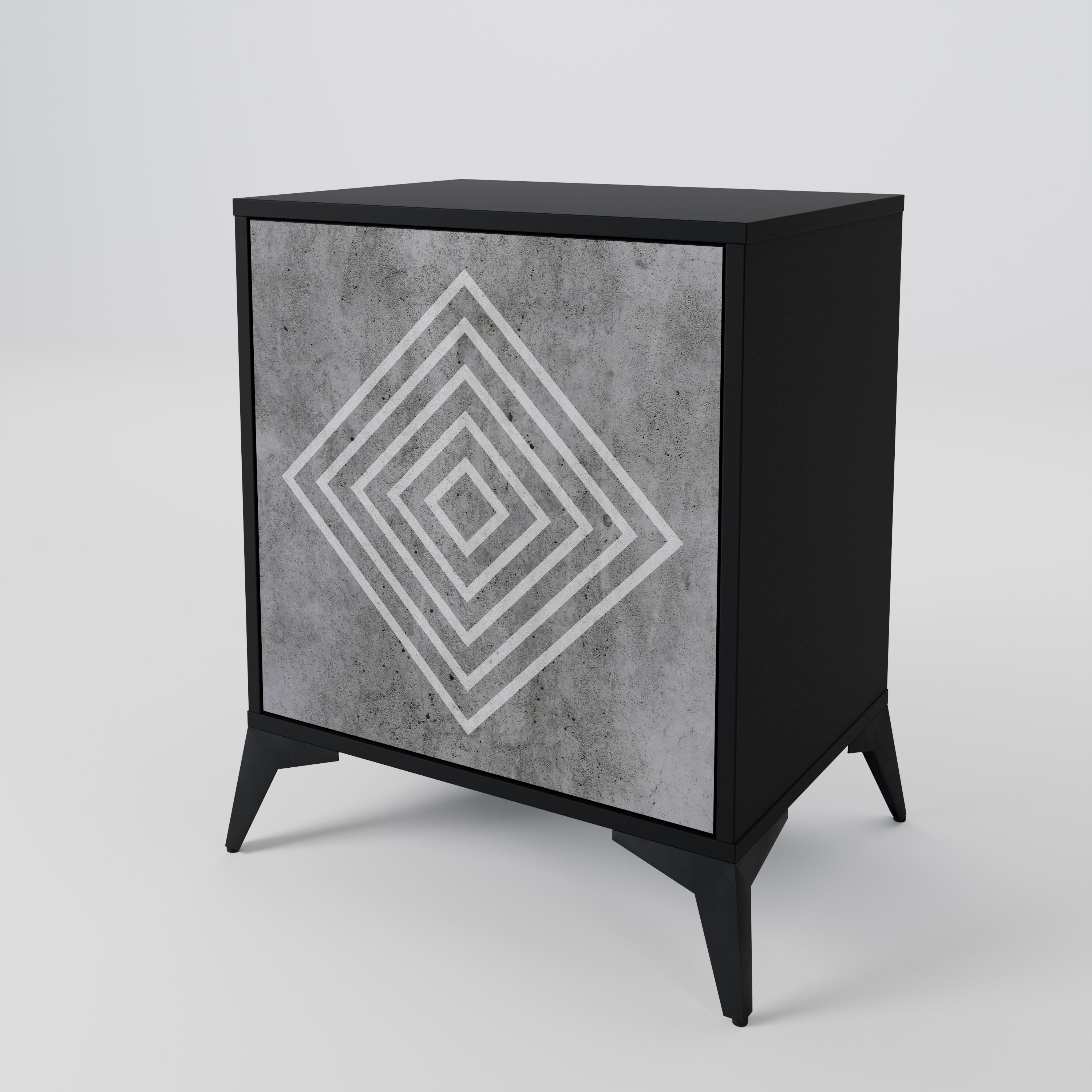 POLYGONAL ARTISTRY 1-Door Sideboard