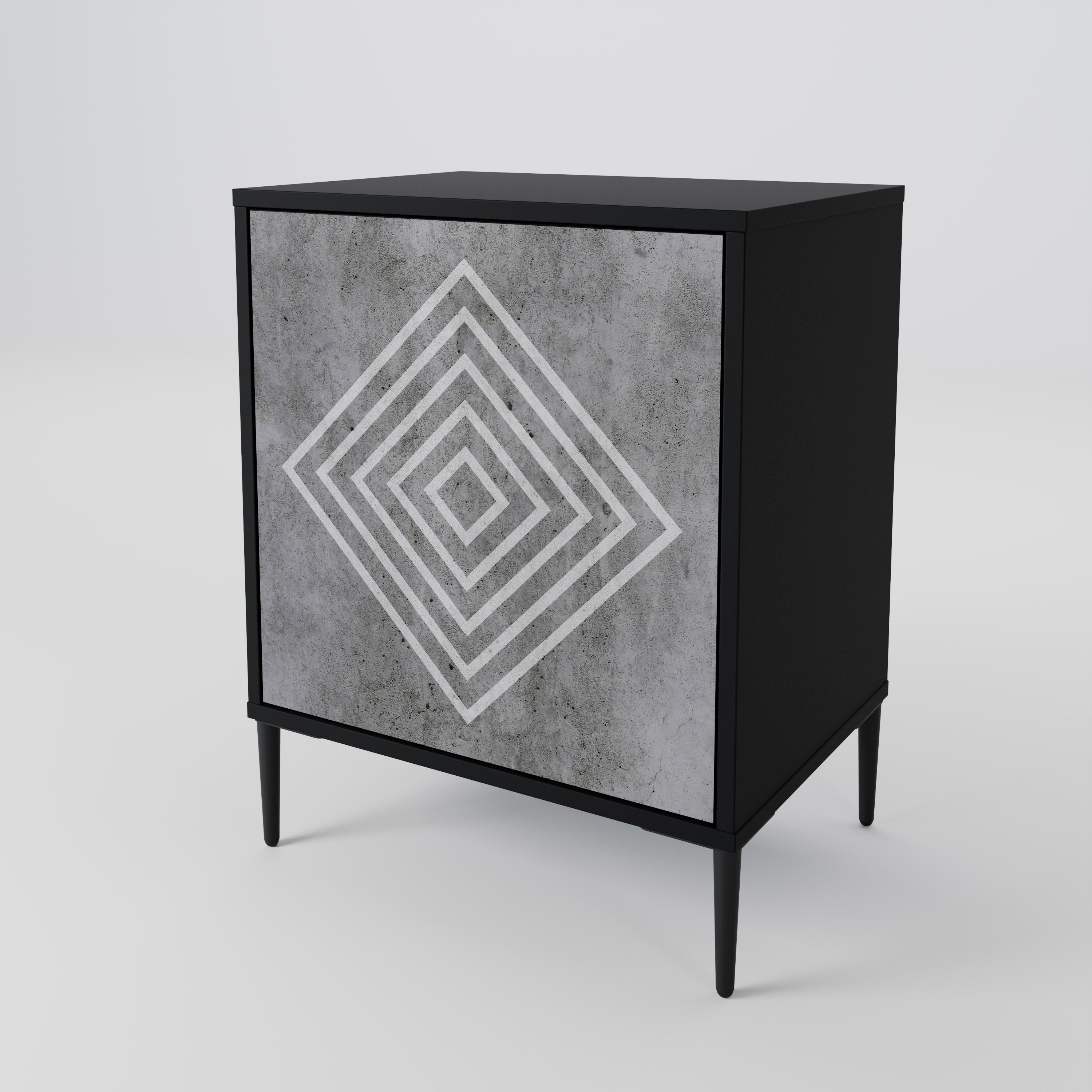 POLYGONAL ARTISTRY 1-Door Sideboard
