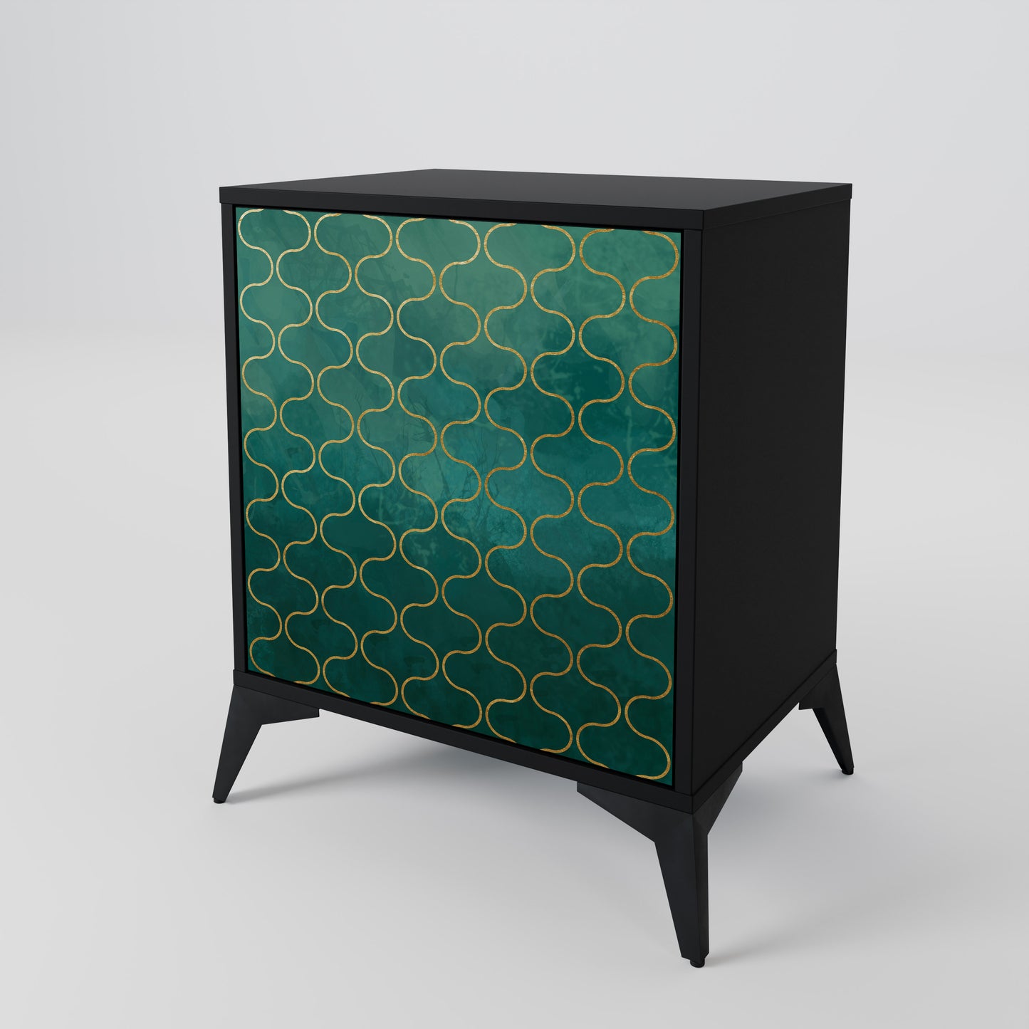 TESSELATED GREENERY 1-Door Sideboard