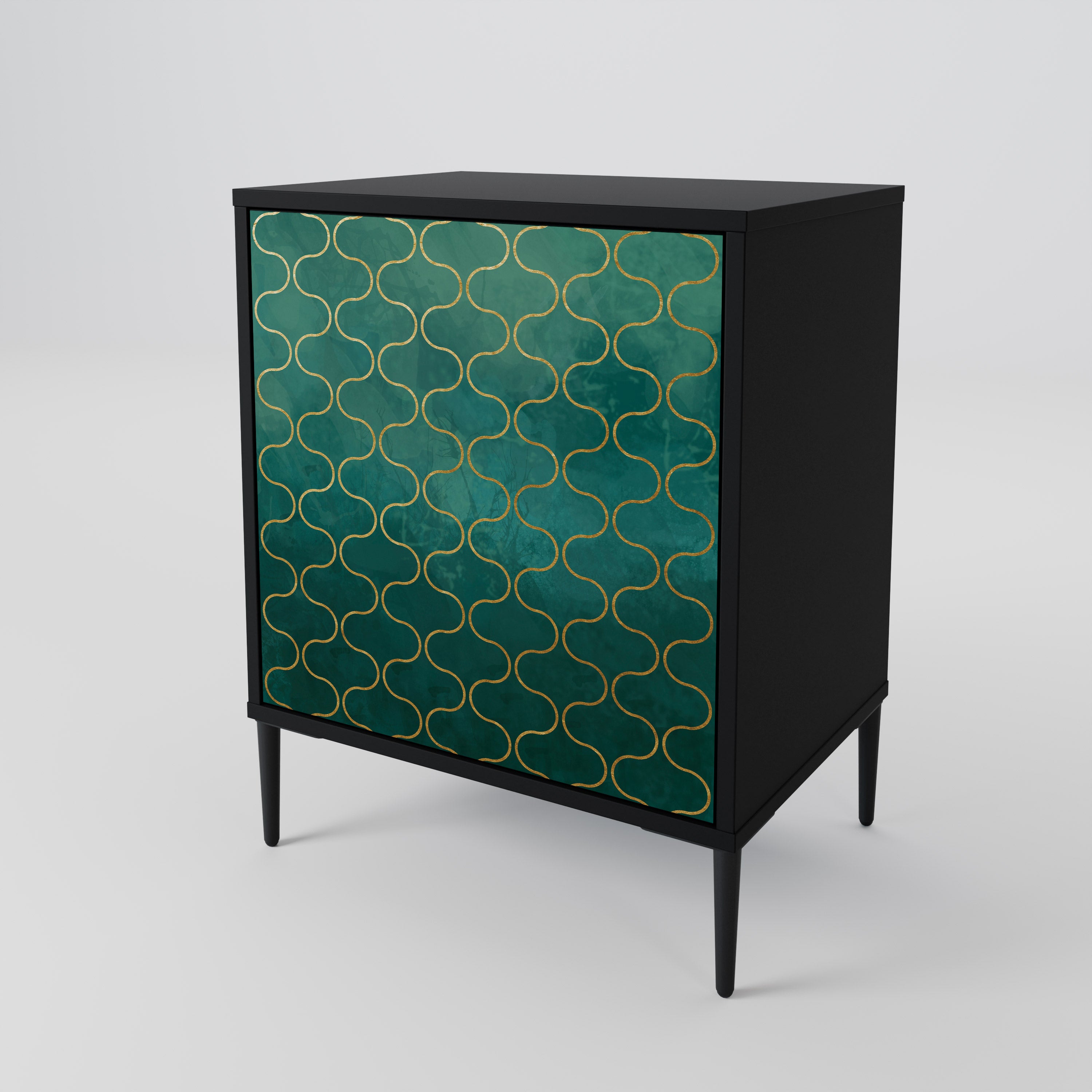 TESSELATED GREENERY 1-Door Sideboard