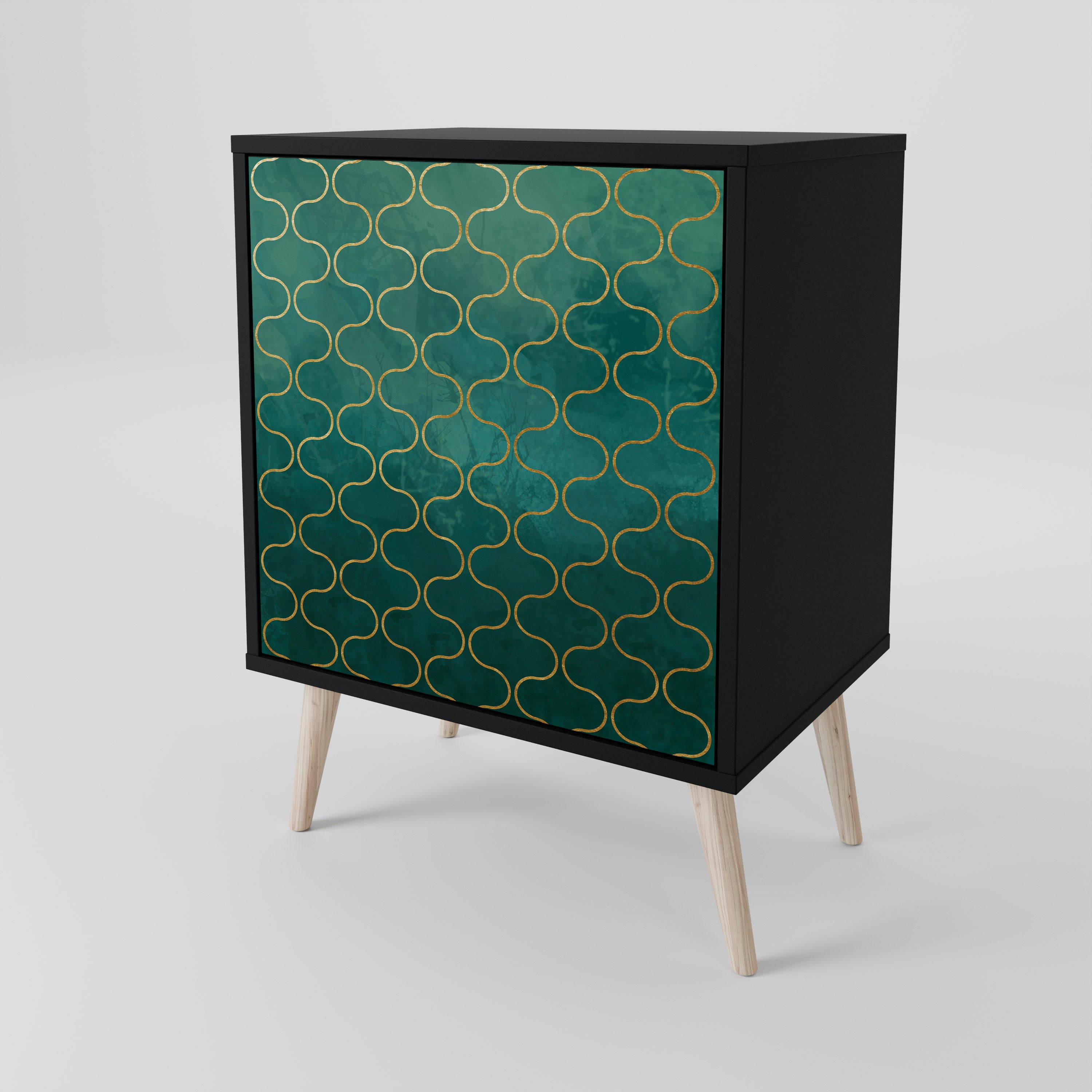 TESSELATED GREENERY 1-Door Sideboard