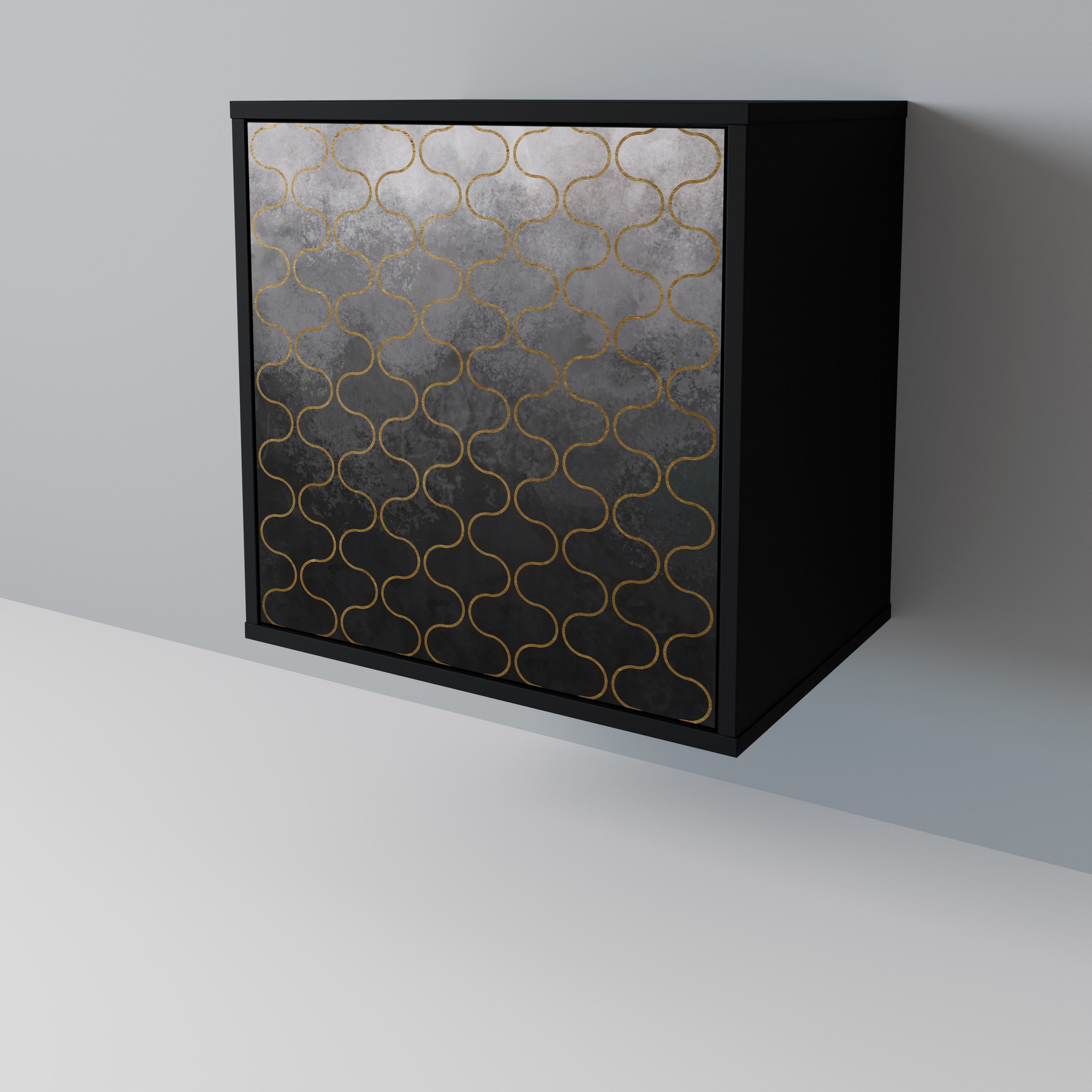 TESSELATED GRAYISH 1-Door Sideboard