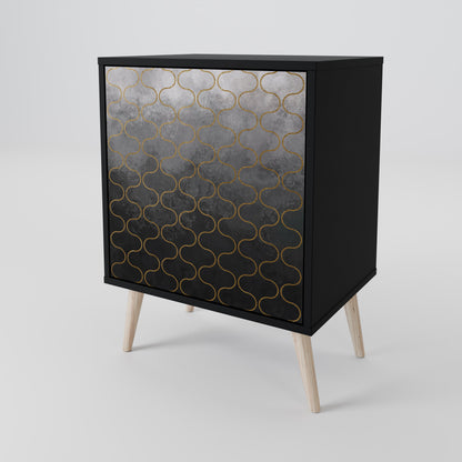 TESSELATED GRAYISH 1-Door Sideboard