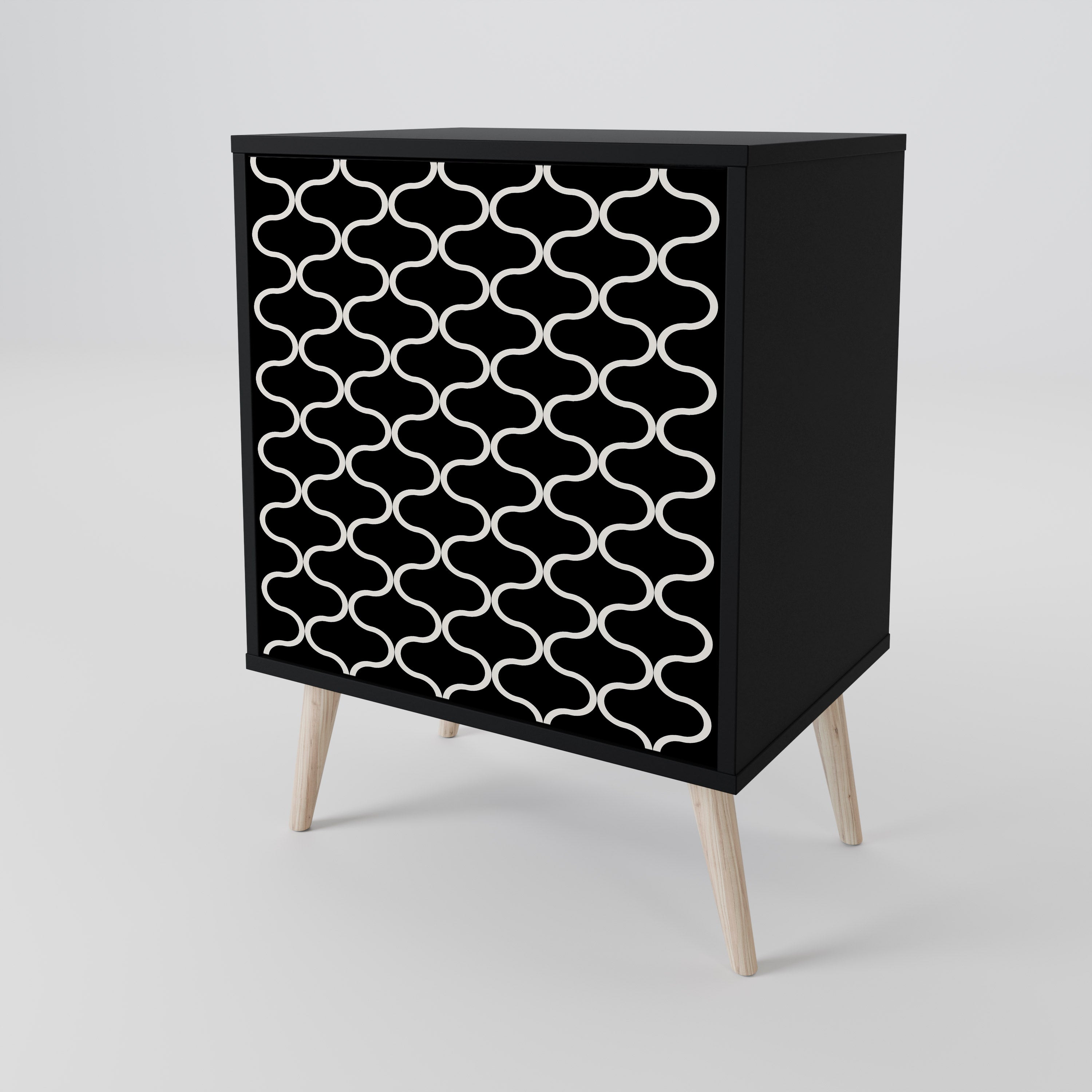 TESSELATED BLACKNESS 1-Door Sideboard