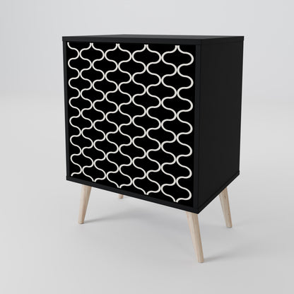 TESSELATED BLACKNESS 1-Door Sideboard