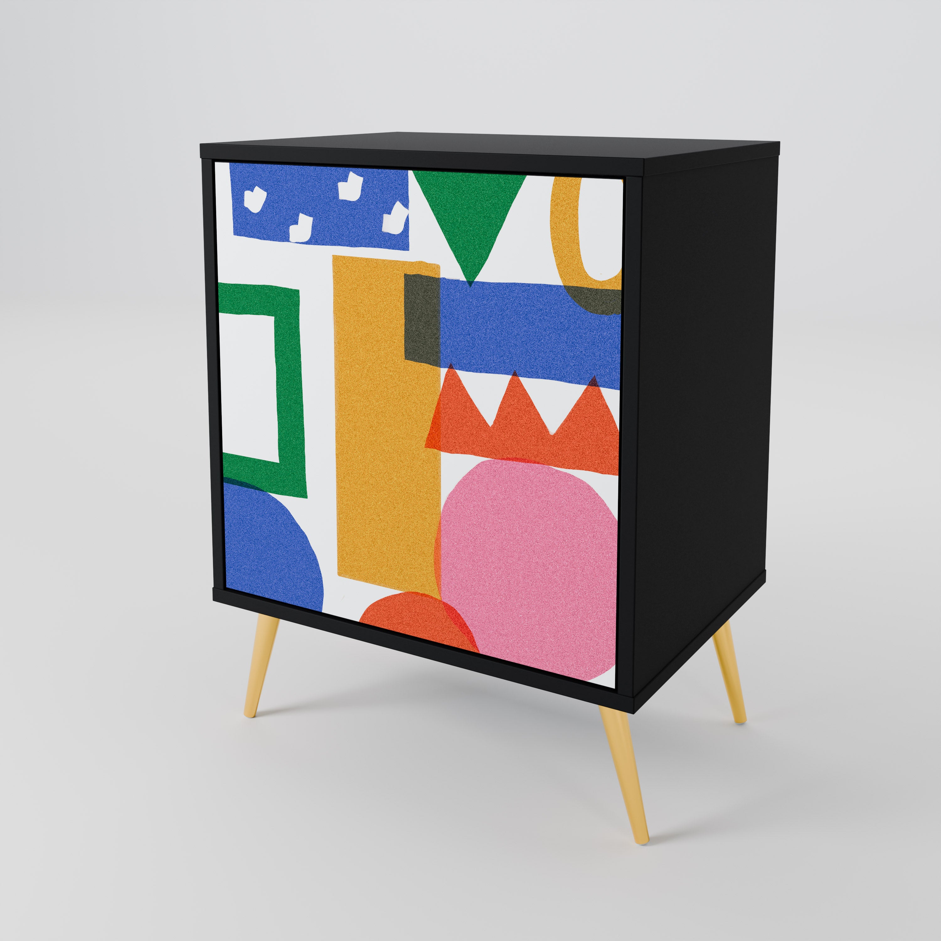 GEOMETRIC GLIMMER 1-Door Sideboard
