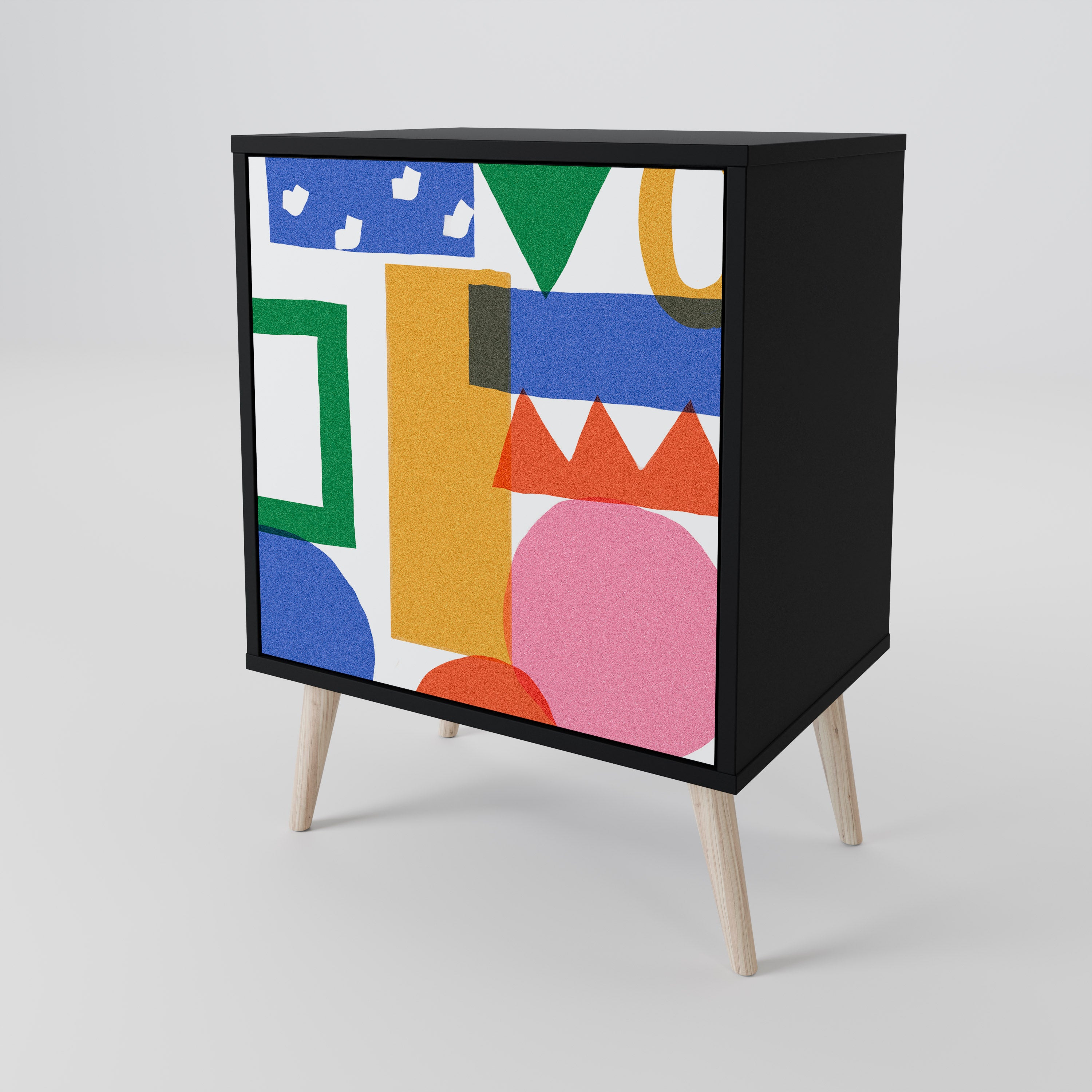 GEOMETRIC GLIMMER 1-Door Sideboard