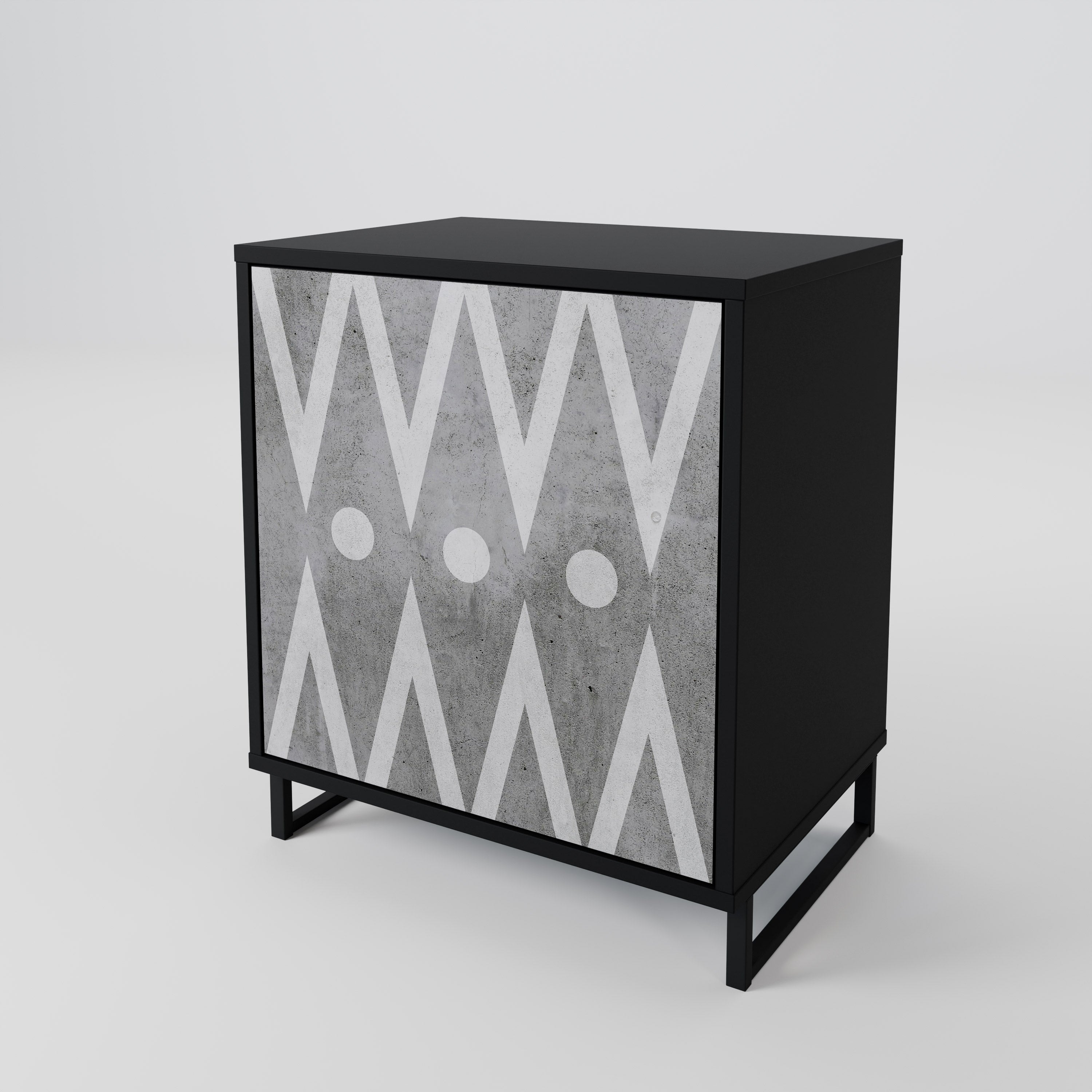 SHARP EDGES 1-Door Sideboard