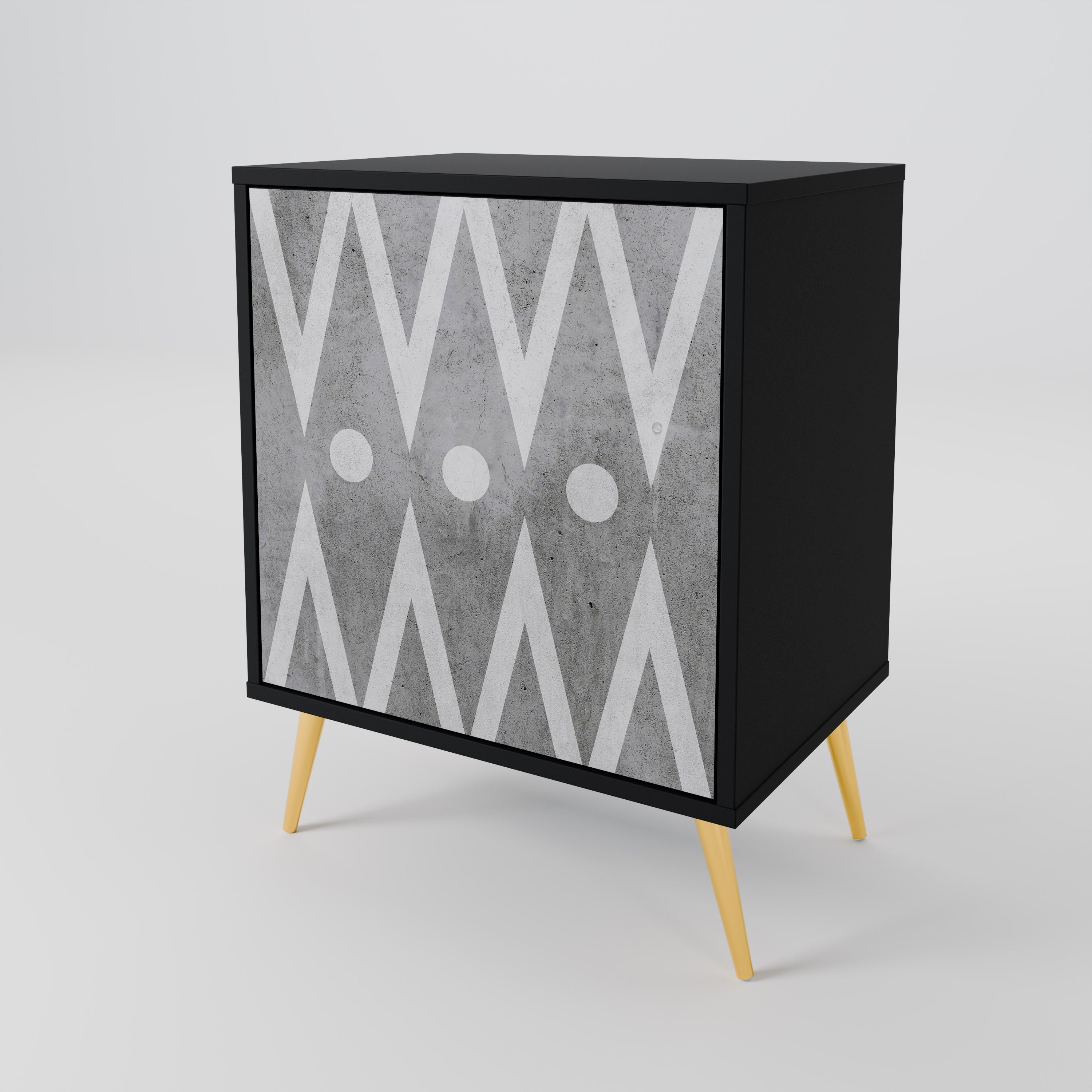 SHARP EDGES 1-Door Sideboard