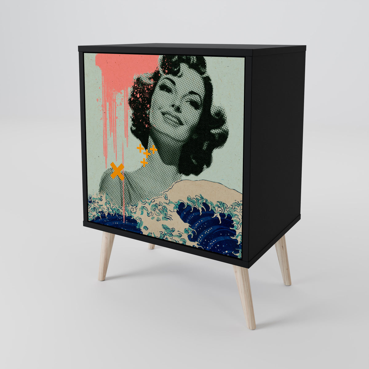 KANAGAWA BEAUTY 1-Door Sideboard