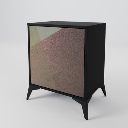 BEIGE GEOMETRY 1-Door Sideboard