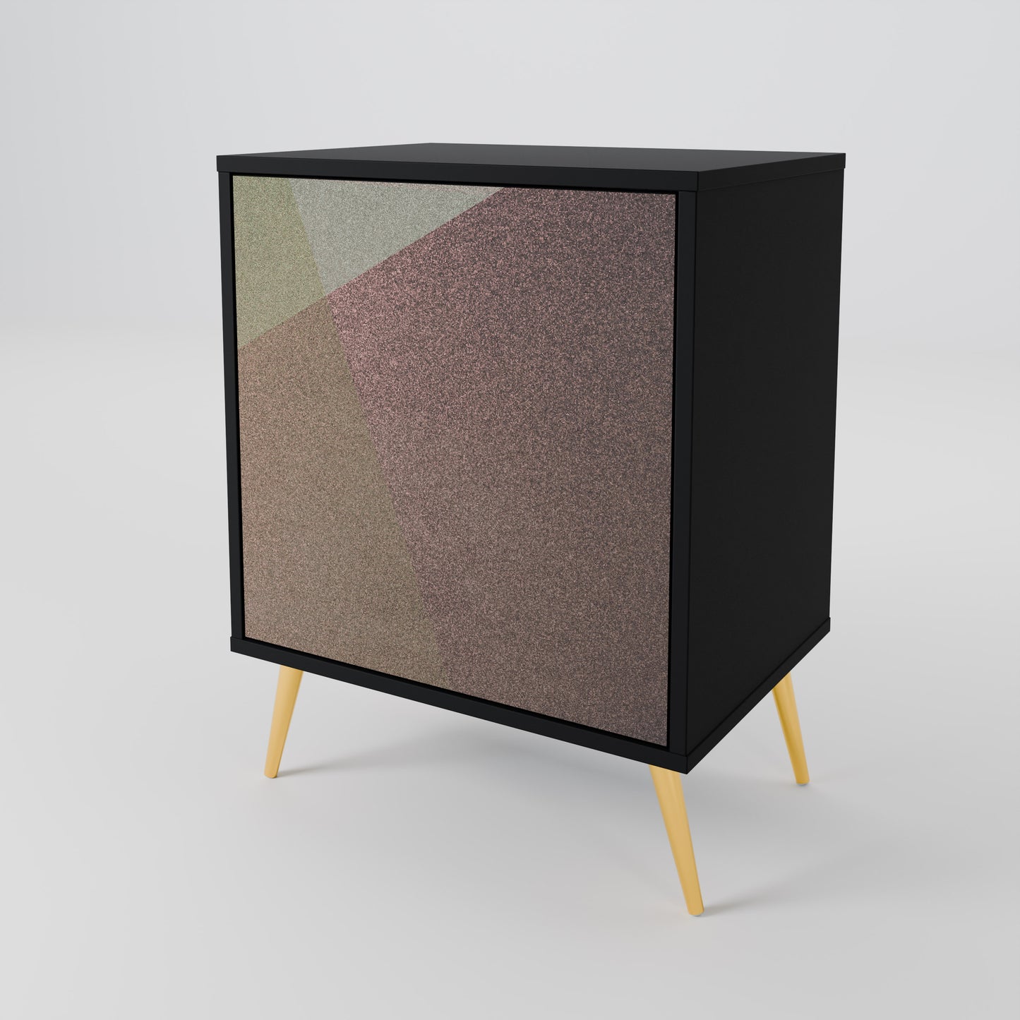 BEIGE GEOMETRY 1-Door Sideboard