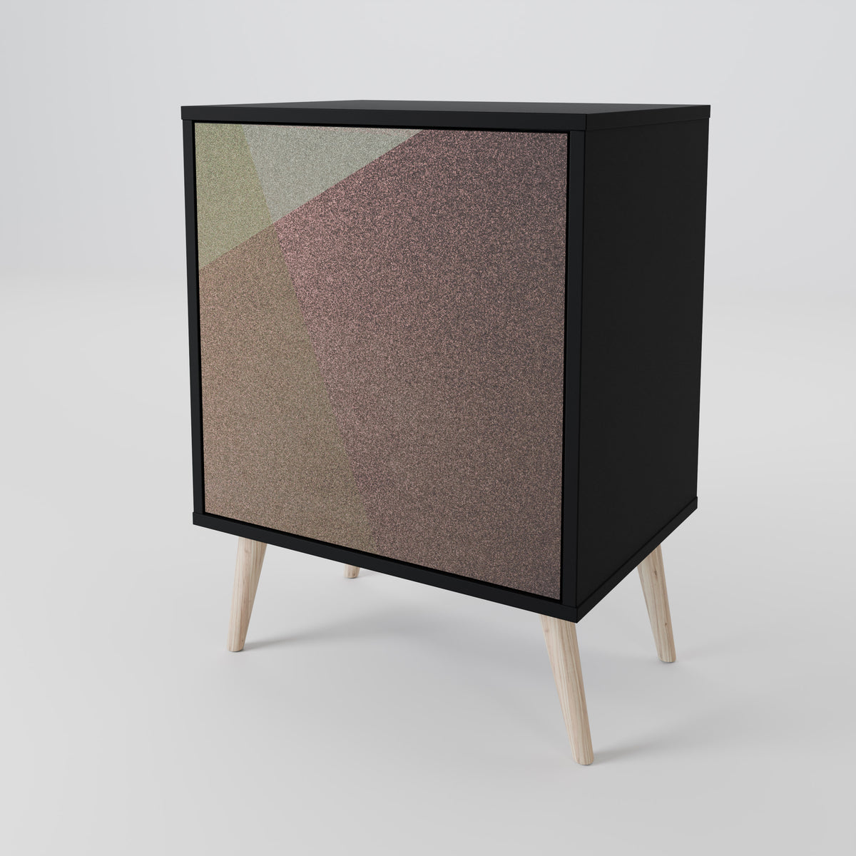 BEIGE GEOMETRY 1-Door Sideboard