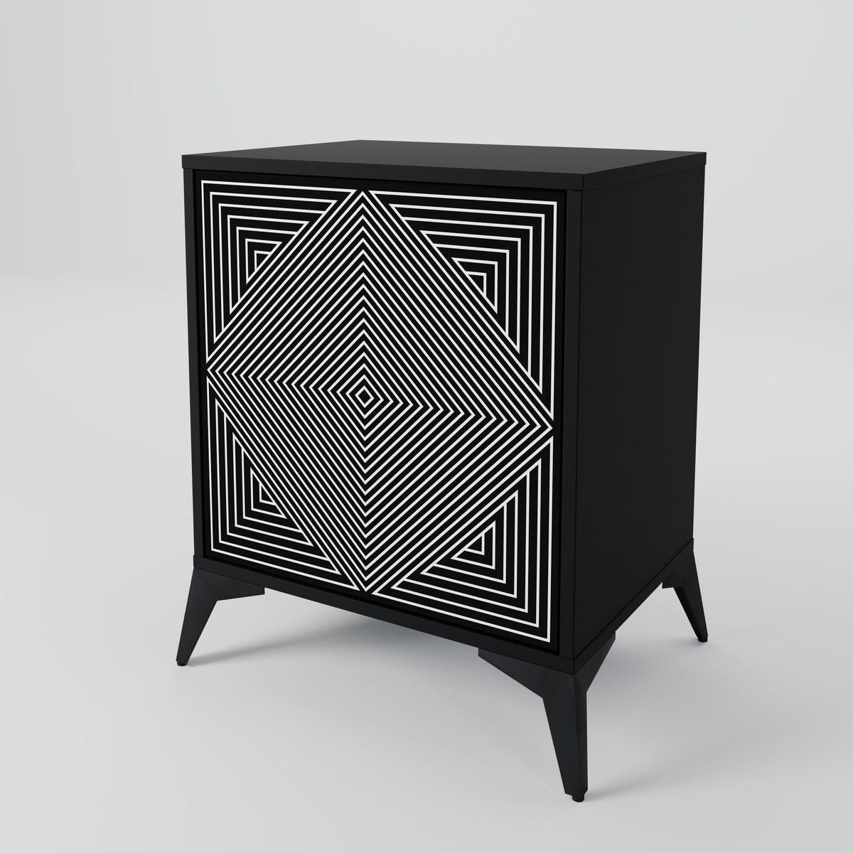 POLYGON ILLUSION 1-Door Sideboard