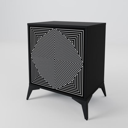 POLYGON ILLUSION 1-Door Sideboard