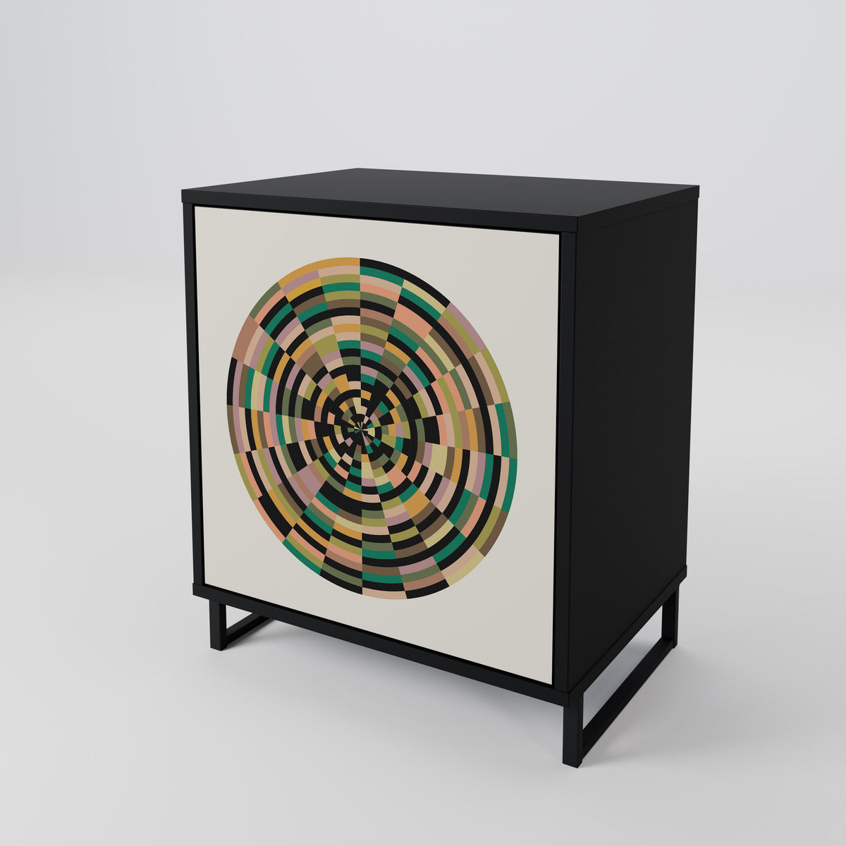 GREEN CIRCLES 1-Door Sideboard