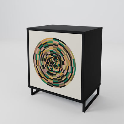 GREEN CIRCLES 1-Door Sideboard