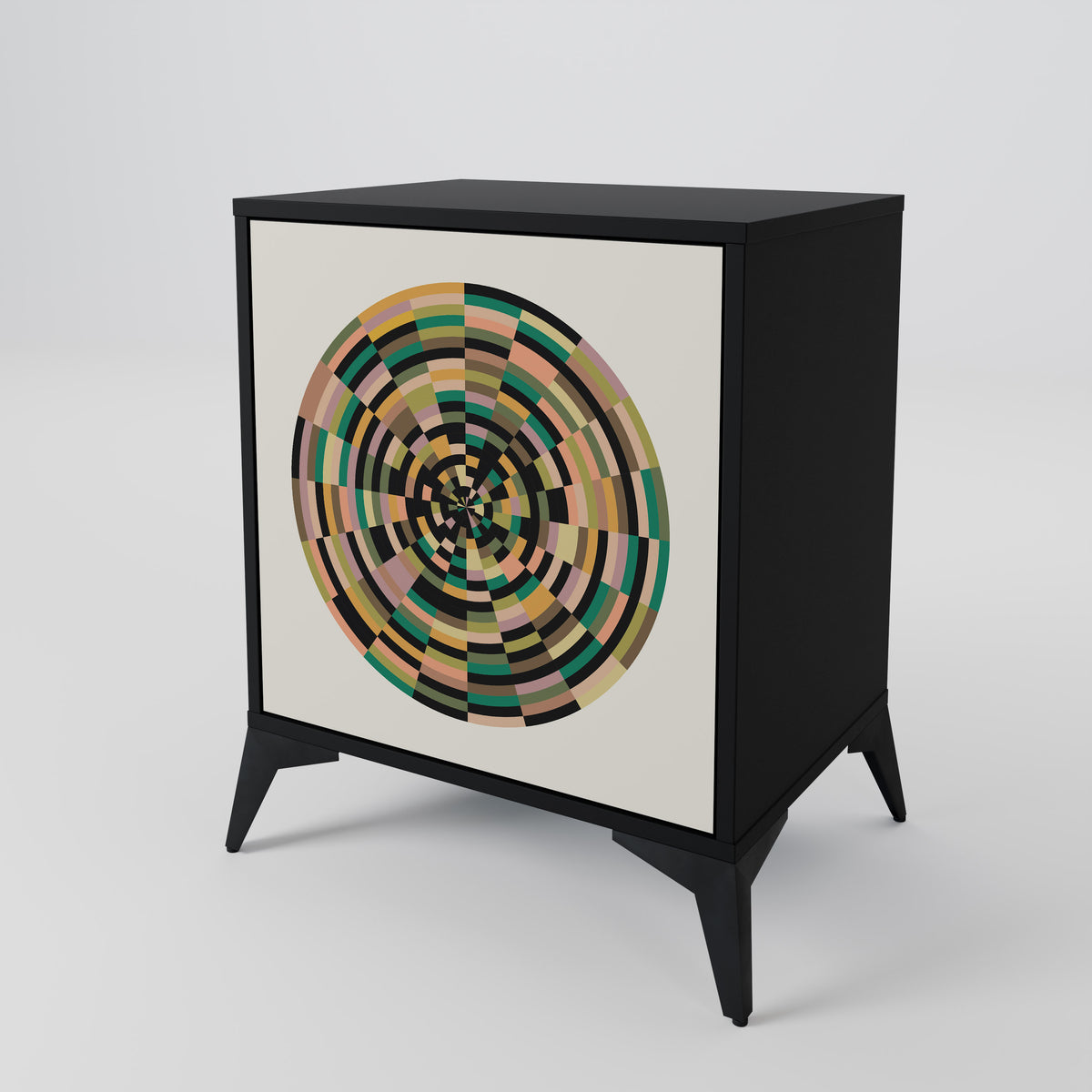 GREEN CIRCLES 1-Door Sideboard