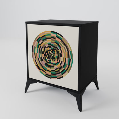 GREEN CIRCLES 1-Door Sideboard
