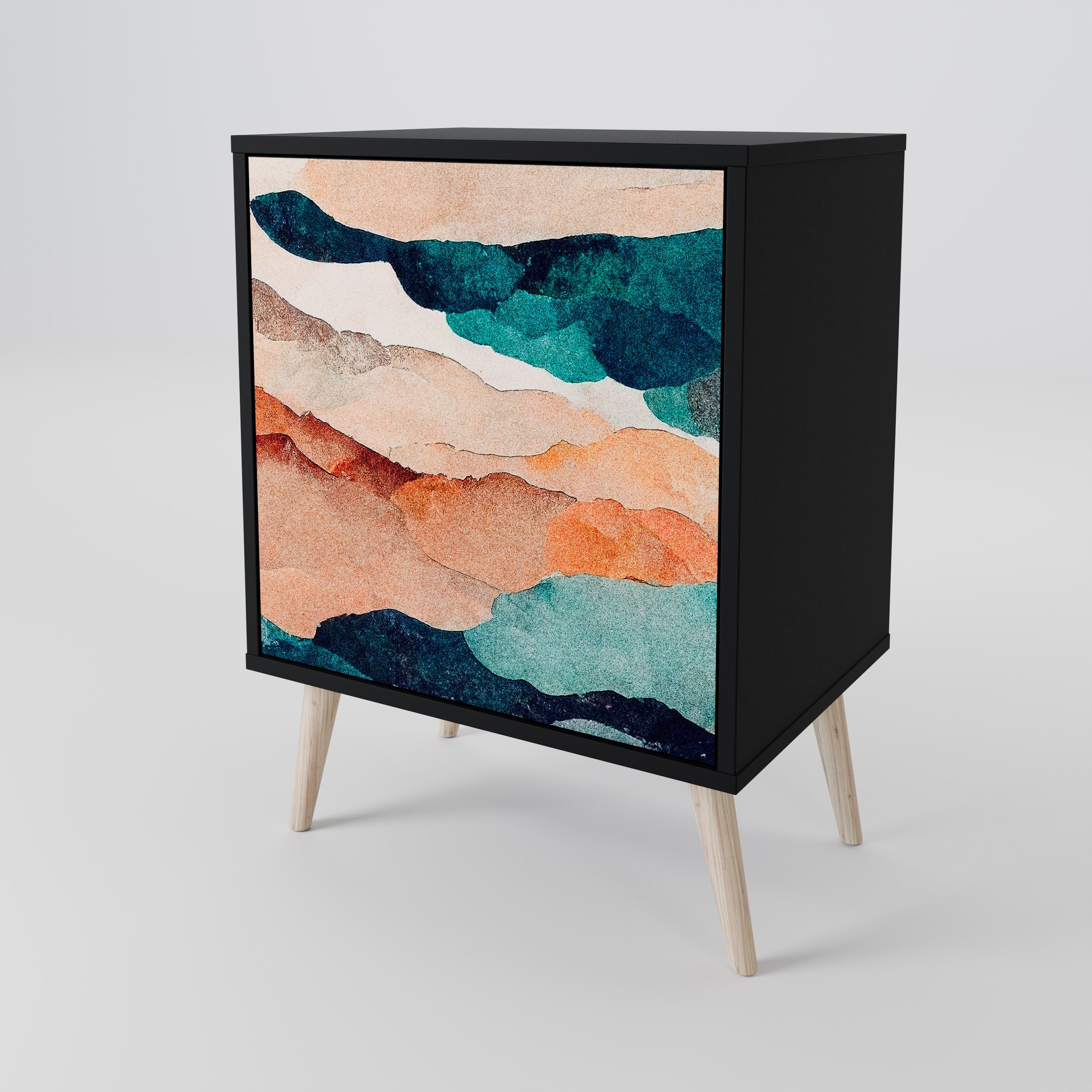 ABSTRACT LANDSCAPE 1-Door Sideboard