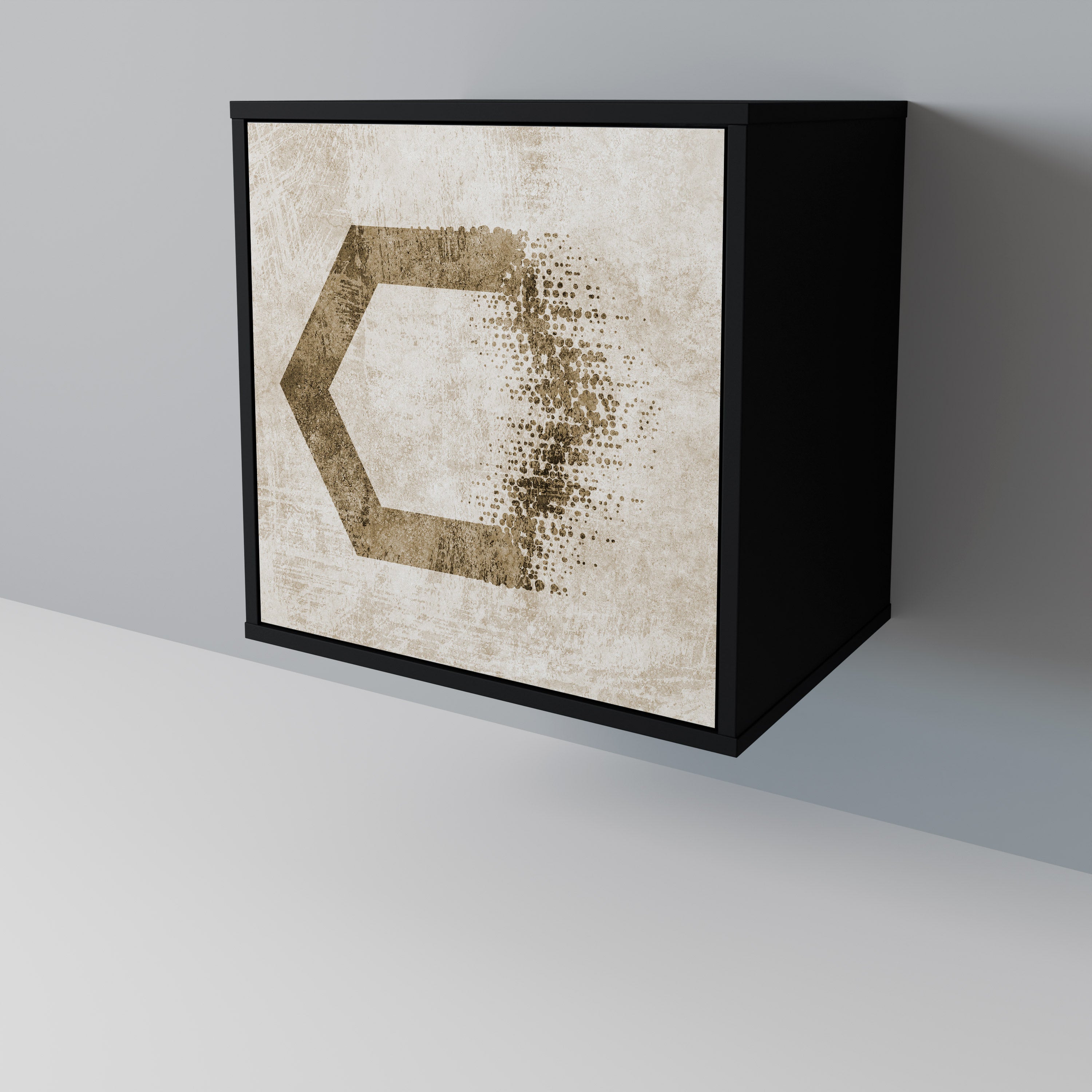 HEXAGONAL SHAPES 1-Door Sideboard