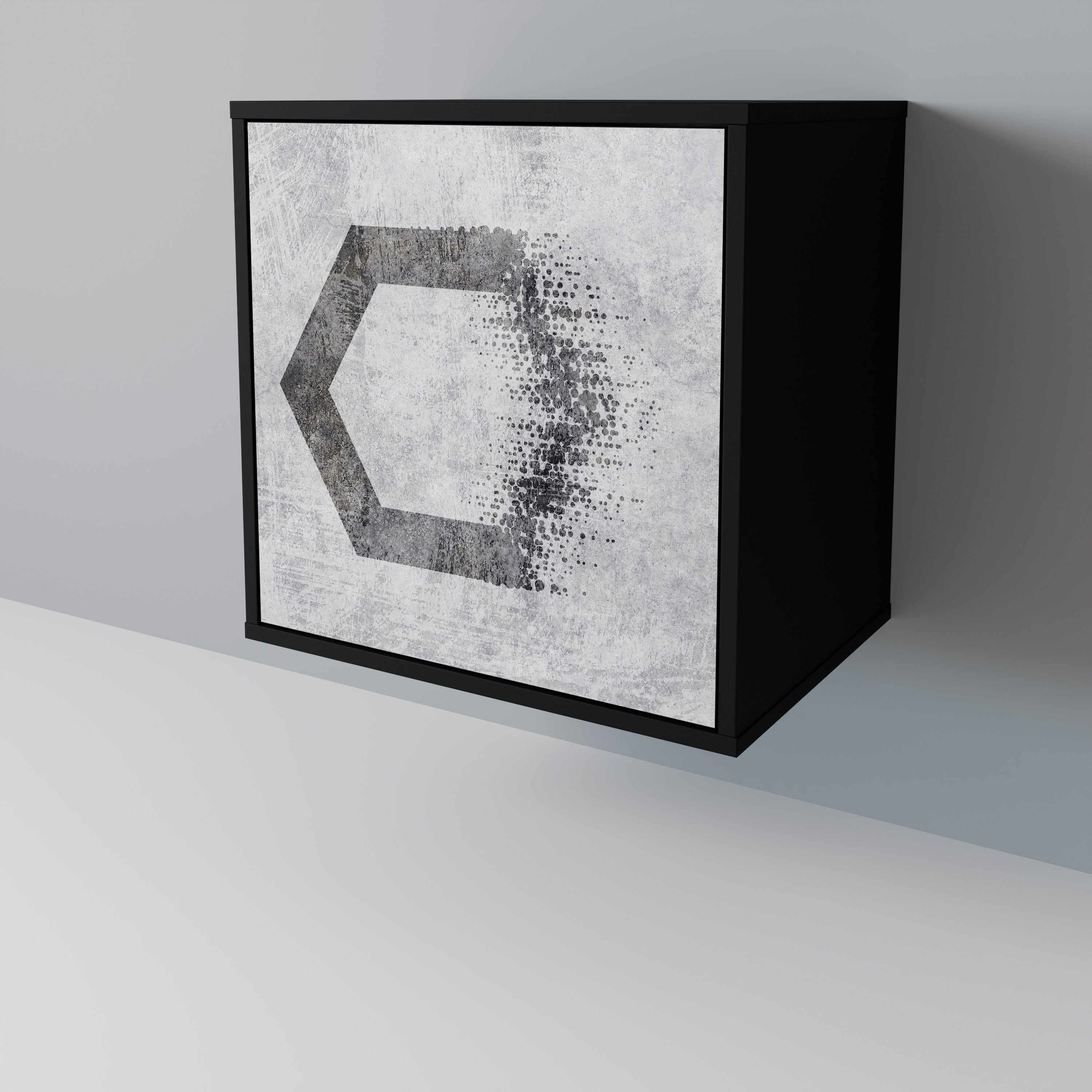 HEXAGONAL FIGURES 1-Door Sideboard