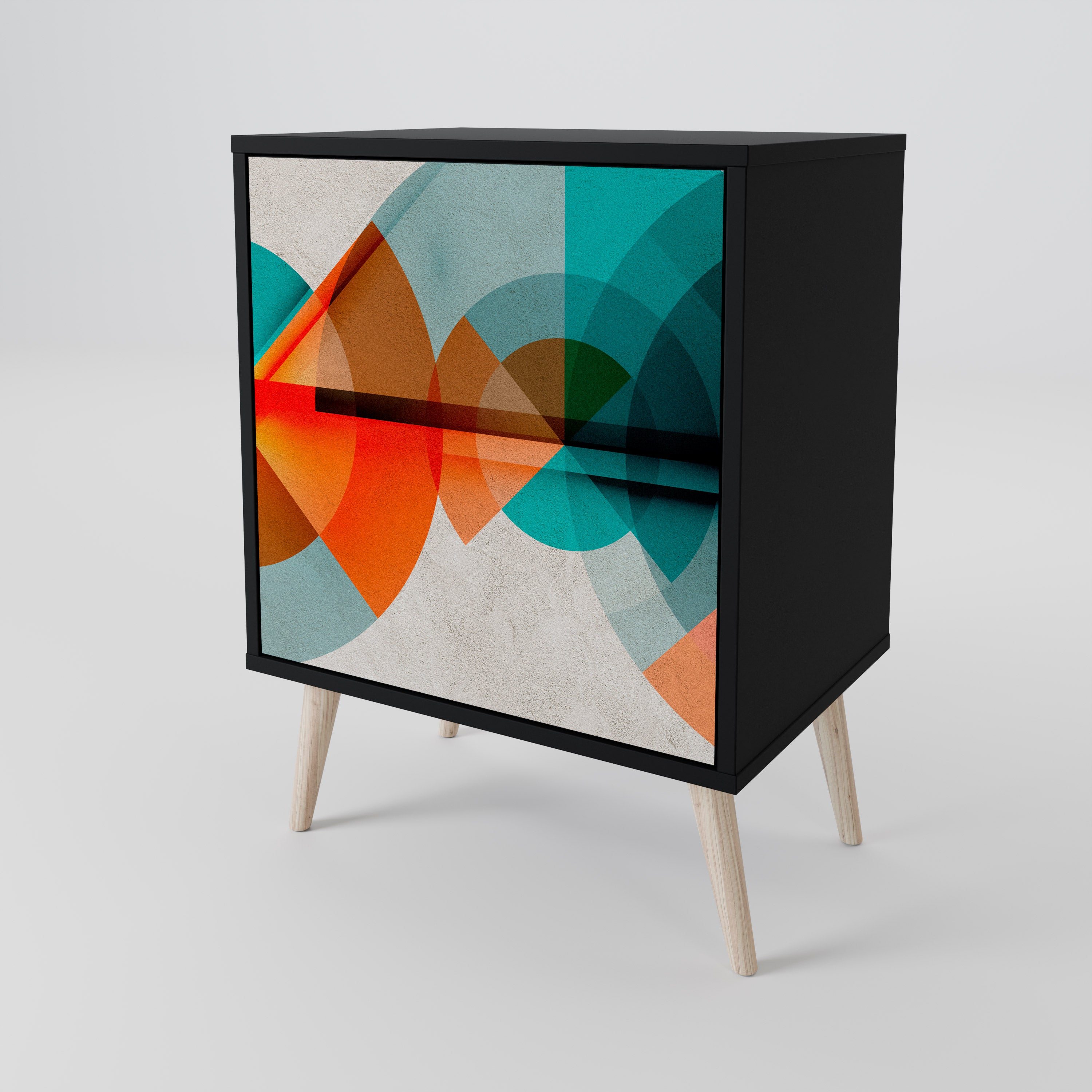 CIRCULAR RHAPSODY 1-Door Sideboard