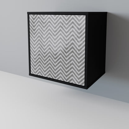 CONCRETE ZIG ZAG 1-Door Sideboard