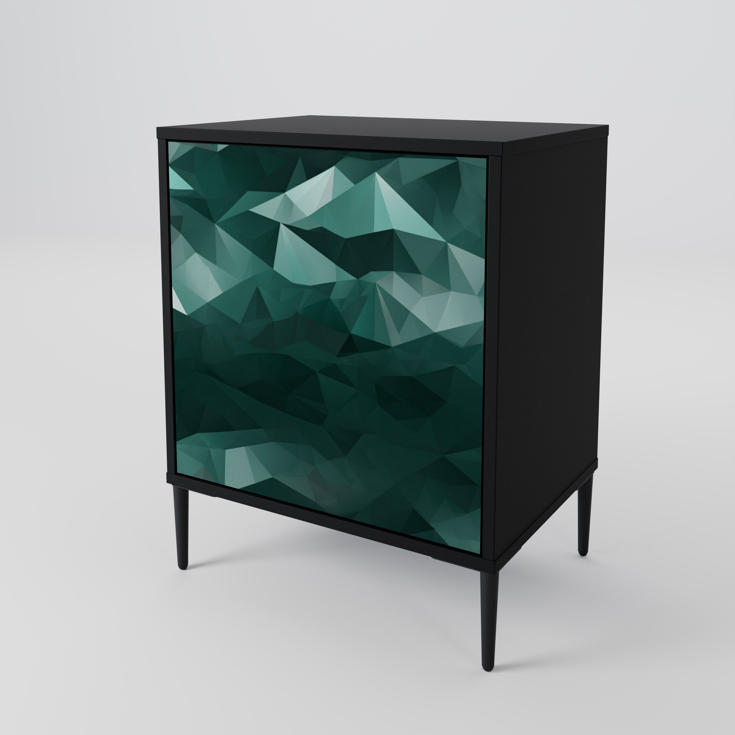 POLYGONAL FLOATING 1-Door Sideboard