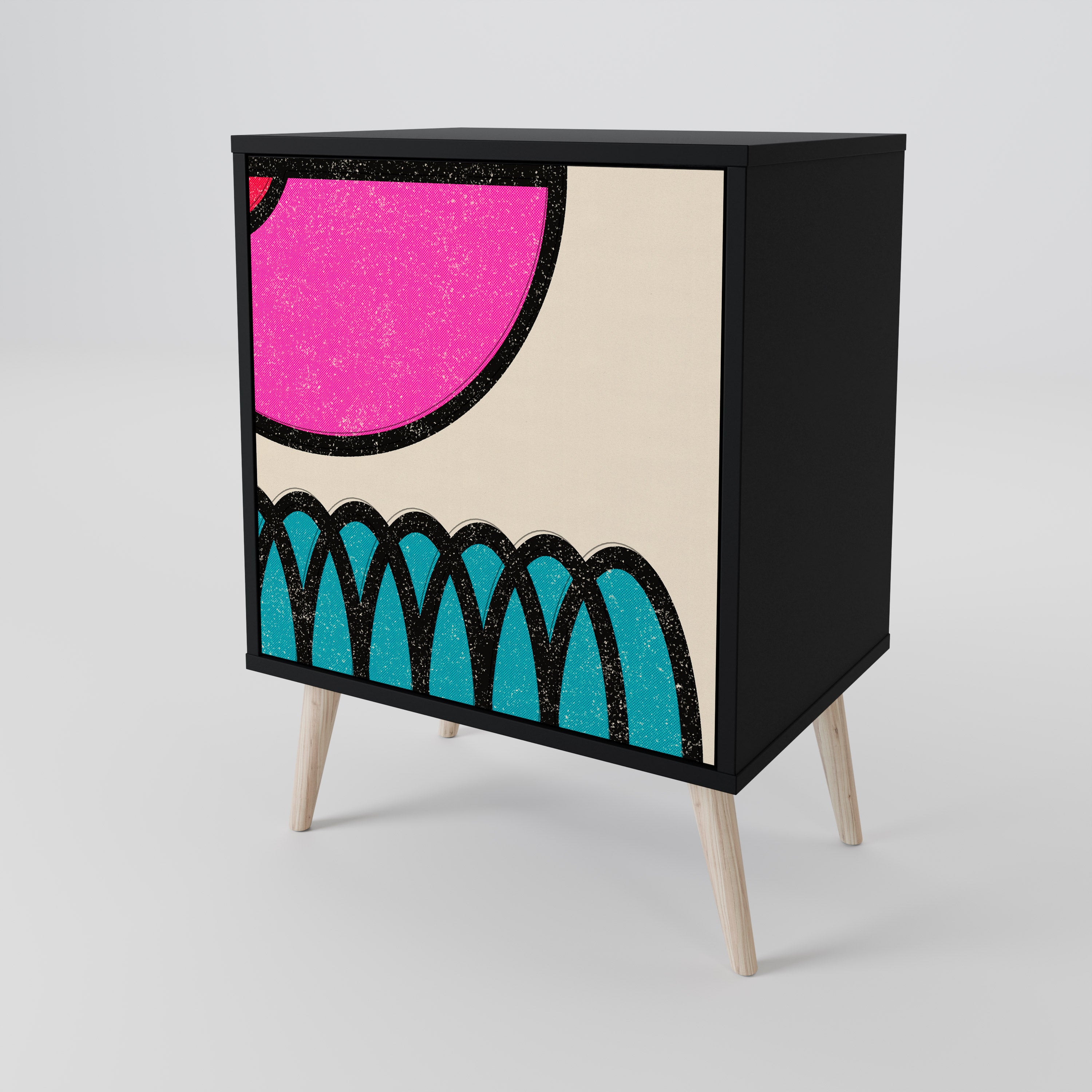 GEOMETRIC RHAPSODY 1-Door Sideboard