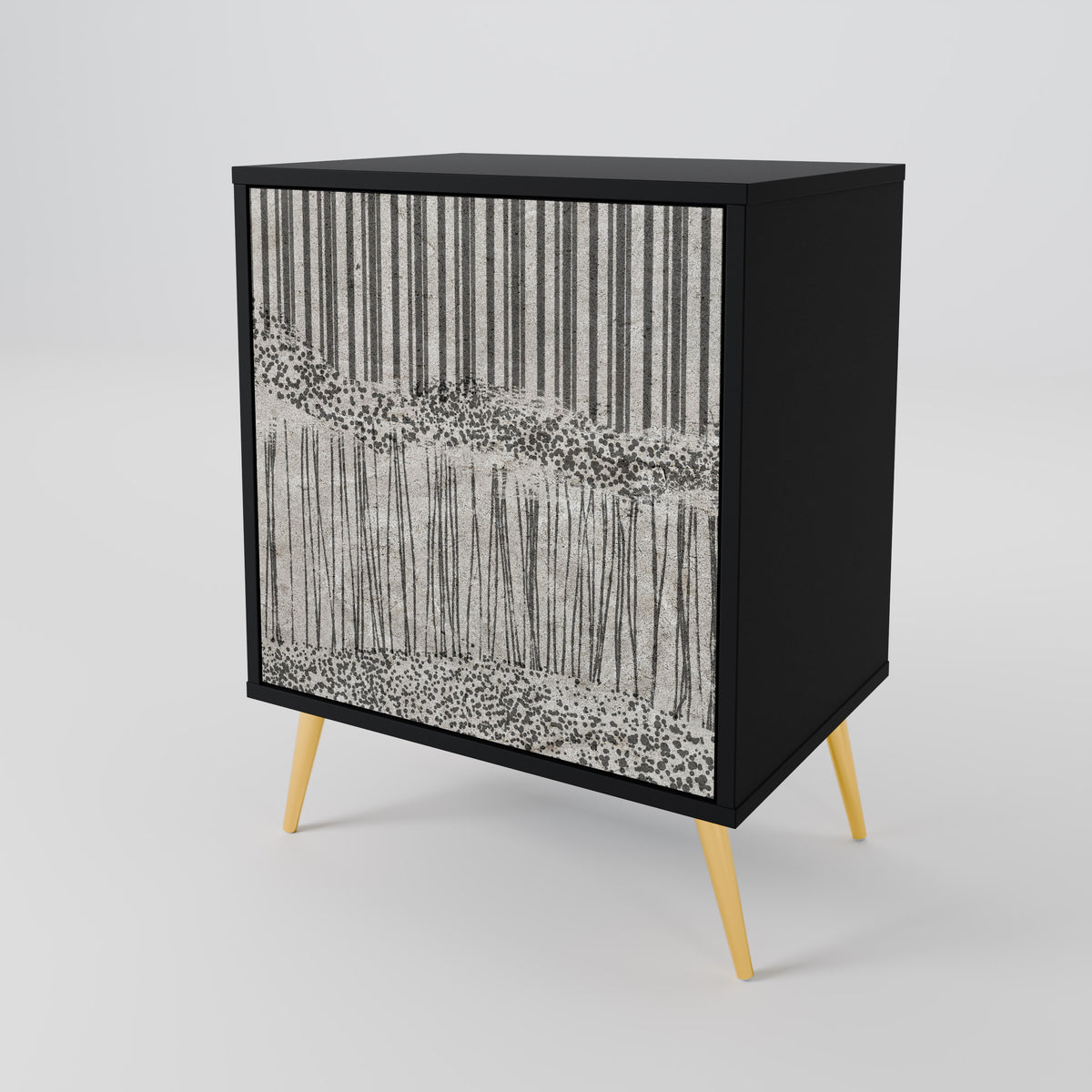 GRAIN LINES 1-Door Sideboard